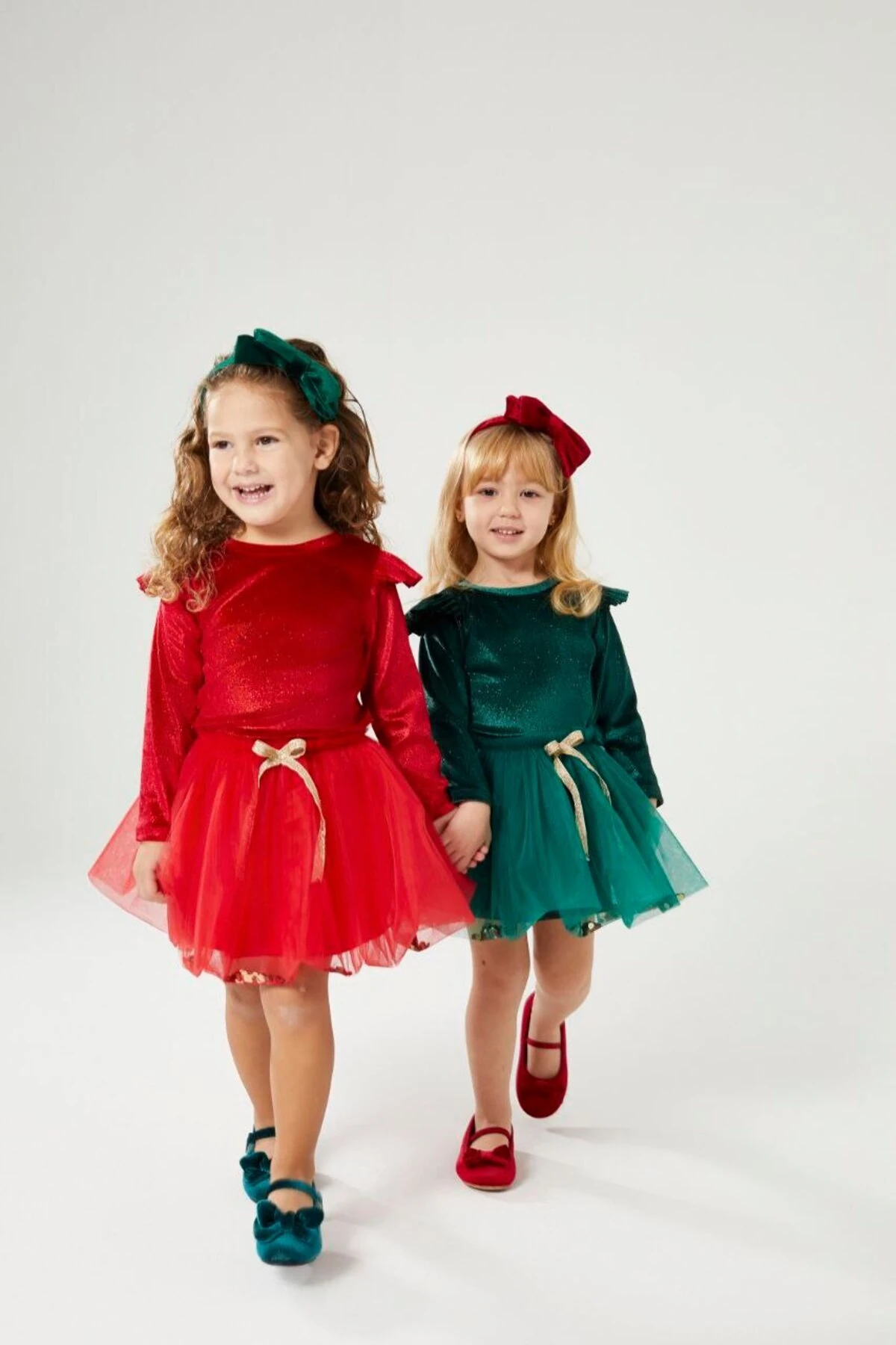 Kız Çocuk Tütü Etekli Yılbaşı Takımı