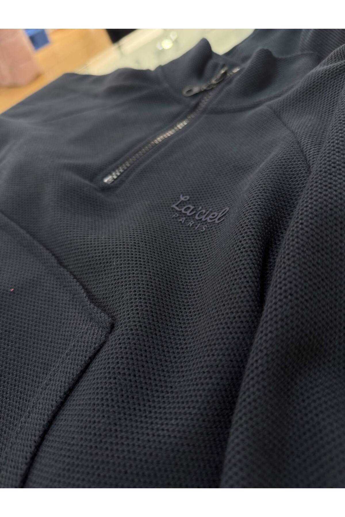 Laciel Paris Unisex Lacivert Dik Yaka Alt Üst Takım