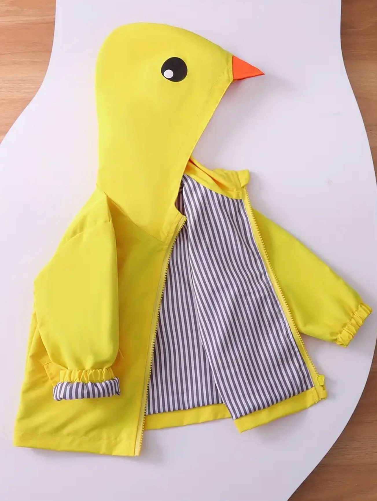 Unisex Ördek Şapka Tasarımlı Yağmurluk/Rüzgarlık