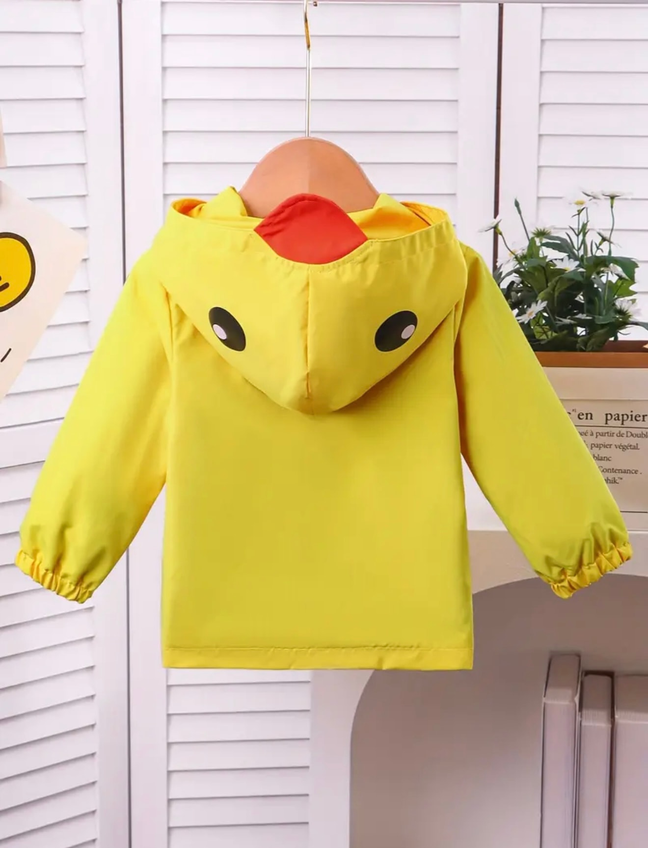 Unisex Ördek Şapka Tasarımlı Yağmurluk/Rüzgarlık