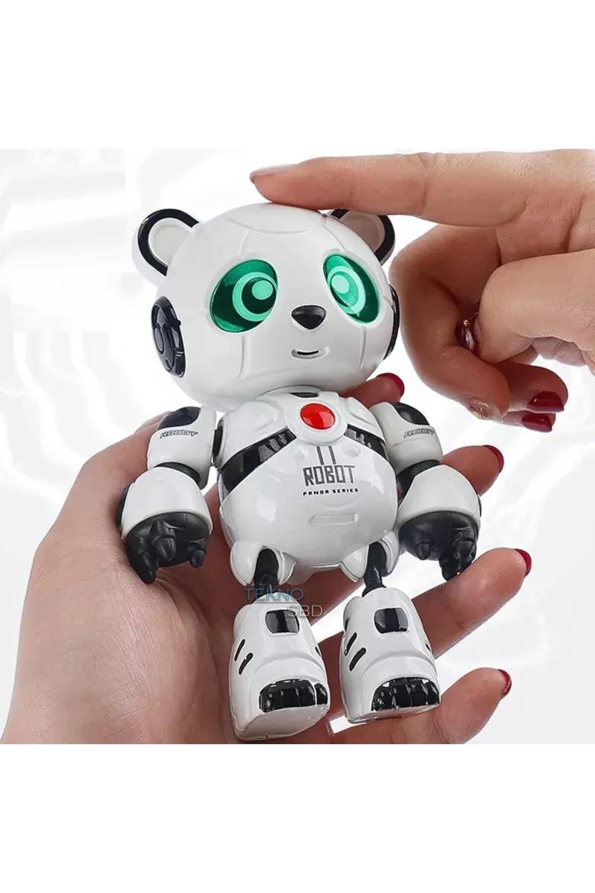 Akıllı Panda Söylediklerini Tekrar Etsinses Kayıt Edip Konuşan Şarjlı Oyuncak Robot Hediyelik Toys