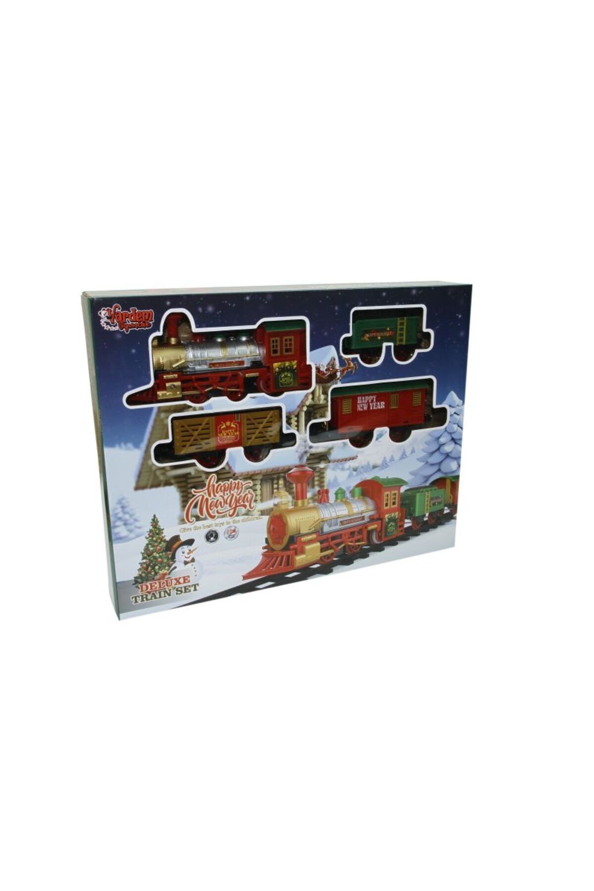 Classic Luxury Train Set Toy Christmas Gift 14 Pieces Toy With Light And Sound