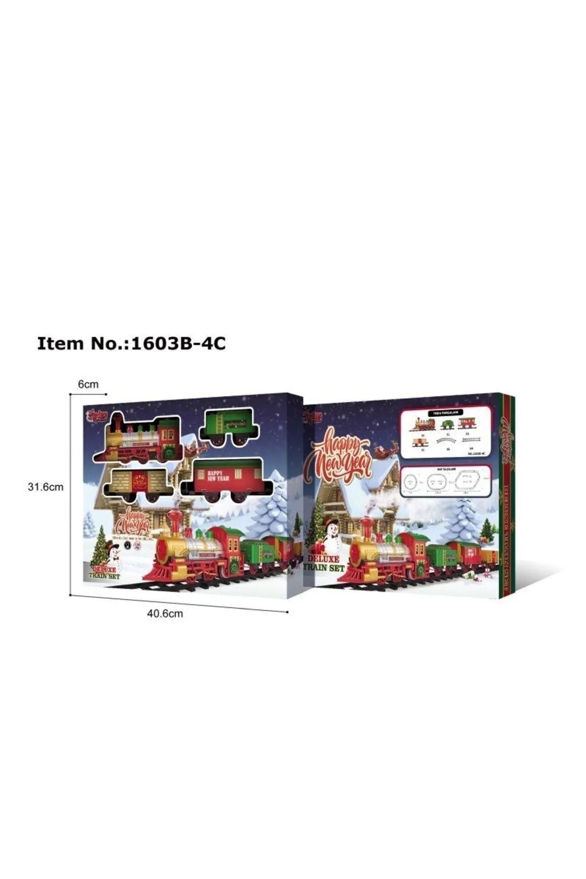 Classic Luxury Train Set Toy Christmas Gift 14 Pieces Toy With Light And Sound