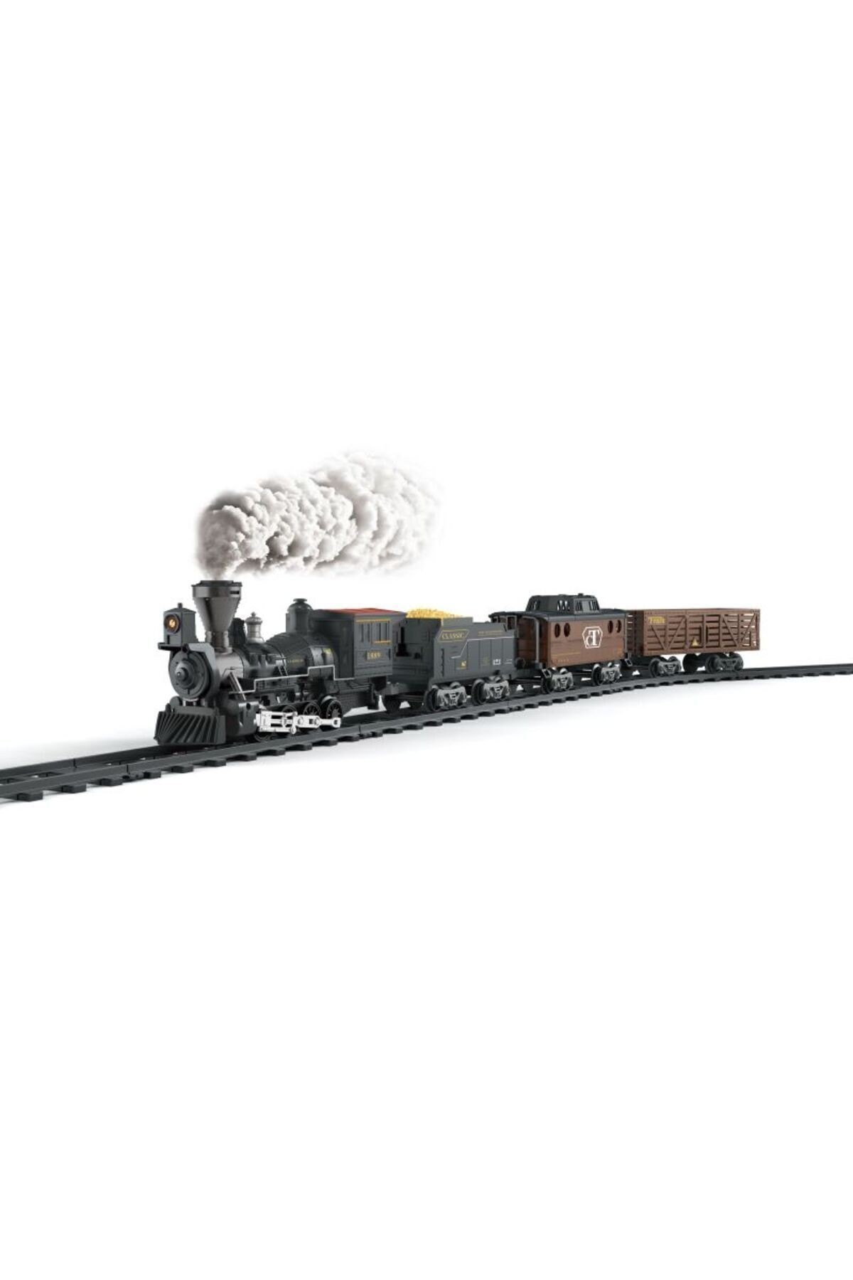 Işıklı Ve Sesli Classic Buharlı Tren Set 30 Parça 135 Cm Oyuncak