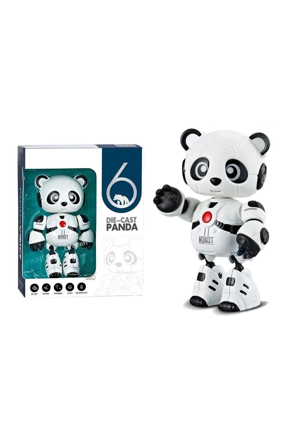 Akıllı Panda Söylediklerini Tekrar Etsinses Kayıt Edip Konuşan Şarjlı Oyuncak Robot Hediyelik Toys