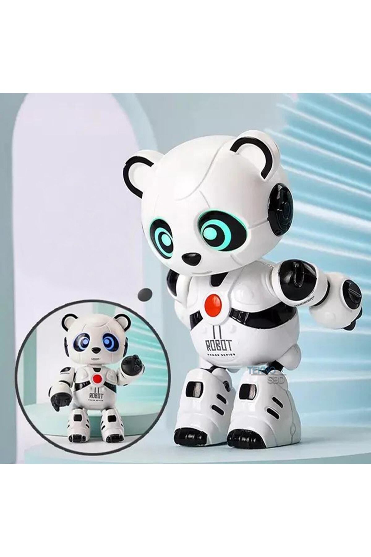 Akıllı Panda Söylediklerini Tekrar Etsinses Kayıt Edip Konuşan Şarjlı Oyuncak Robot Hediyelik Toys