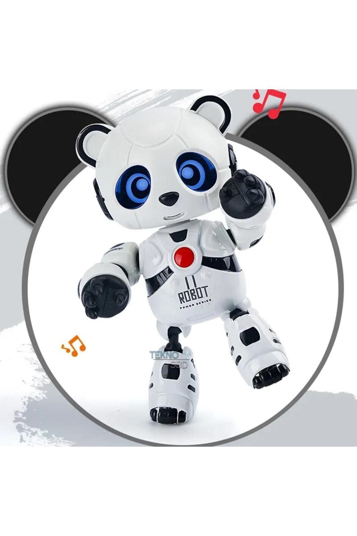 Akıllı Panda Söylediklerini Tekrar Etsinses Kayıt Edip Konuşan Şarjlı Oyuncak Robot Hediyelik Toys