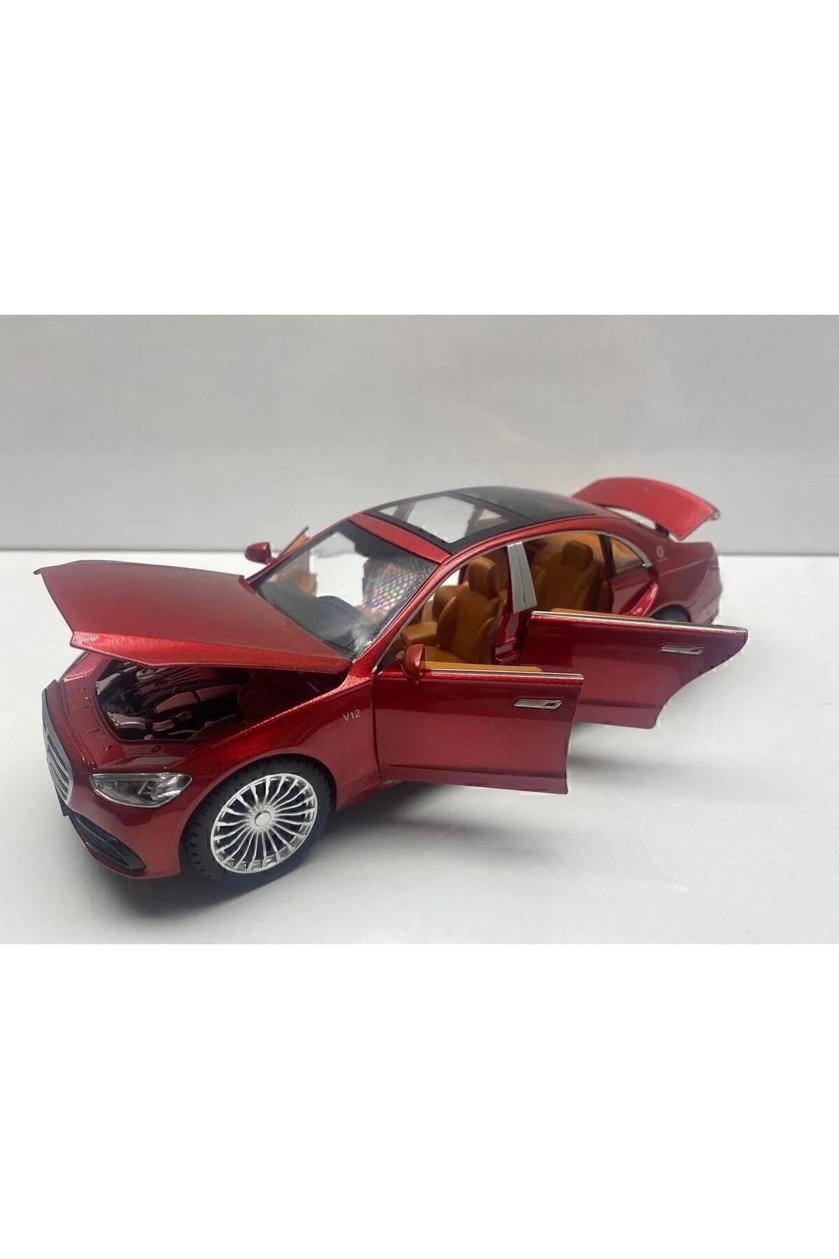 Metal Mercedes Çek Bırak 1:22 Sesli Ve Işıklı Araba Mrs Hediyelik Oyuncak Koleksiyon Aracı Hediyelik