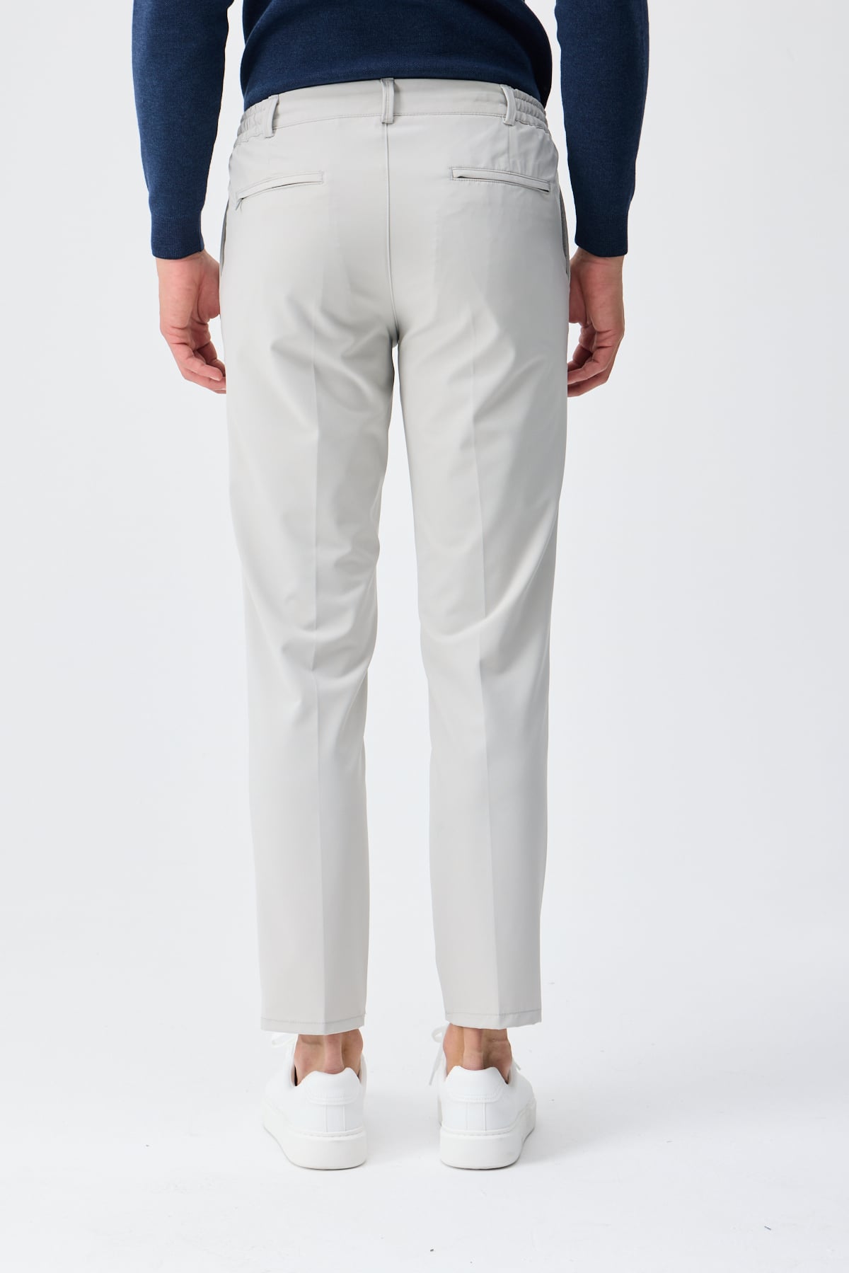 Poliamid Esnek Jogger Pantolon - Taş