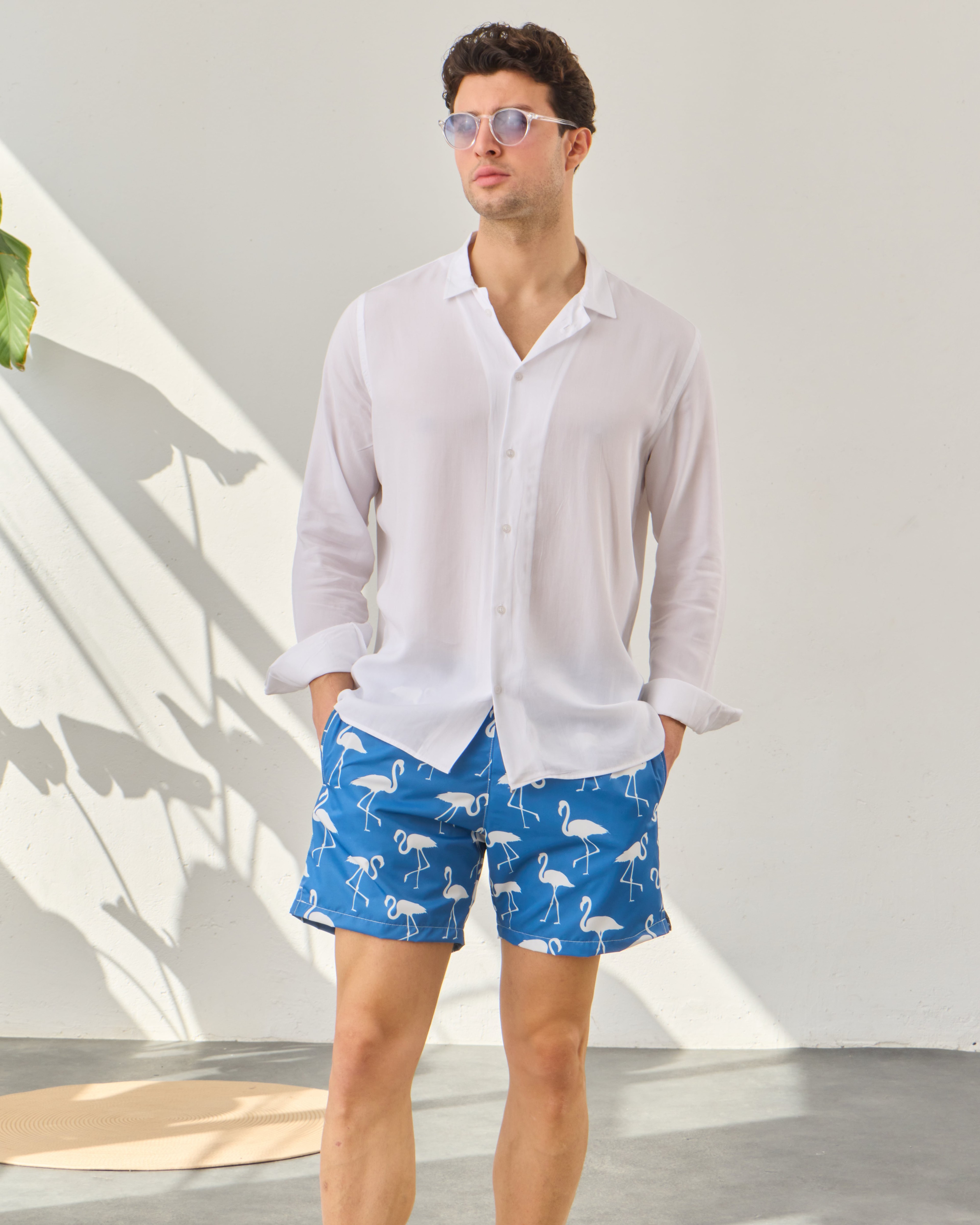 White Flamingo Erkek Deniz Şortu