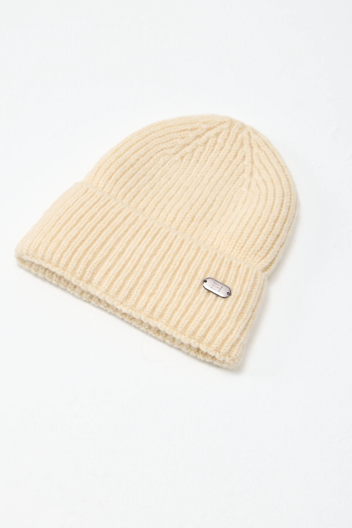 Everhold Signature Rib Örgü Bere - Ekru