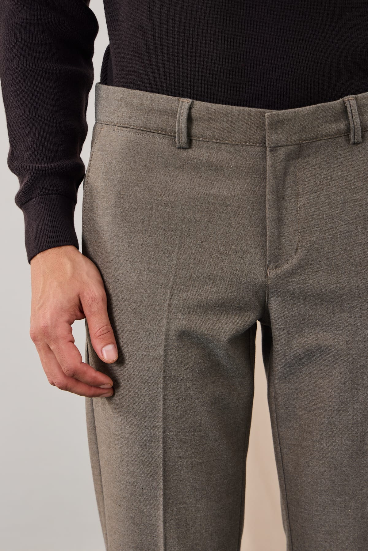 Flanel Pantolon - Vizon