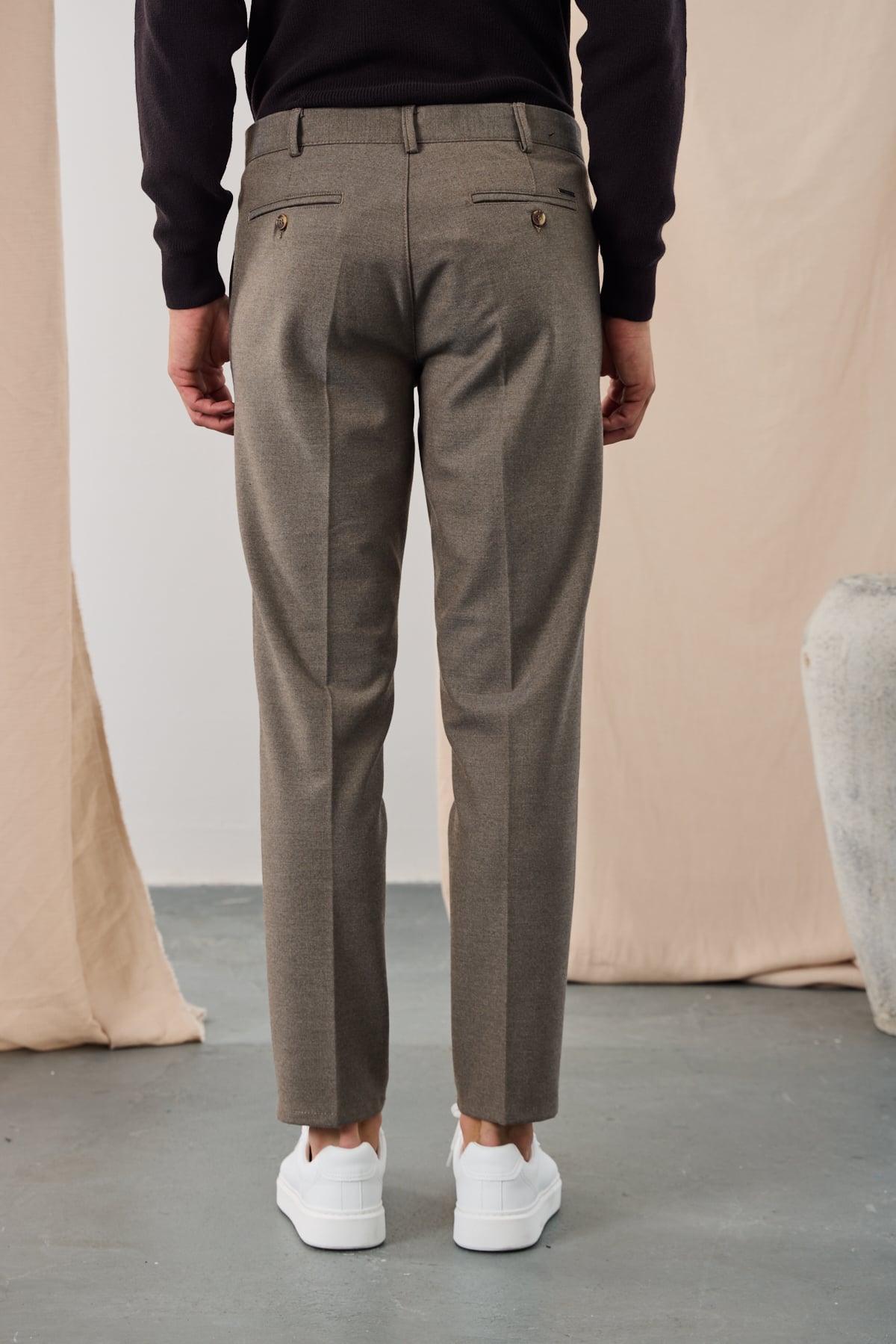 Flanel Pantolon - Vizon