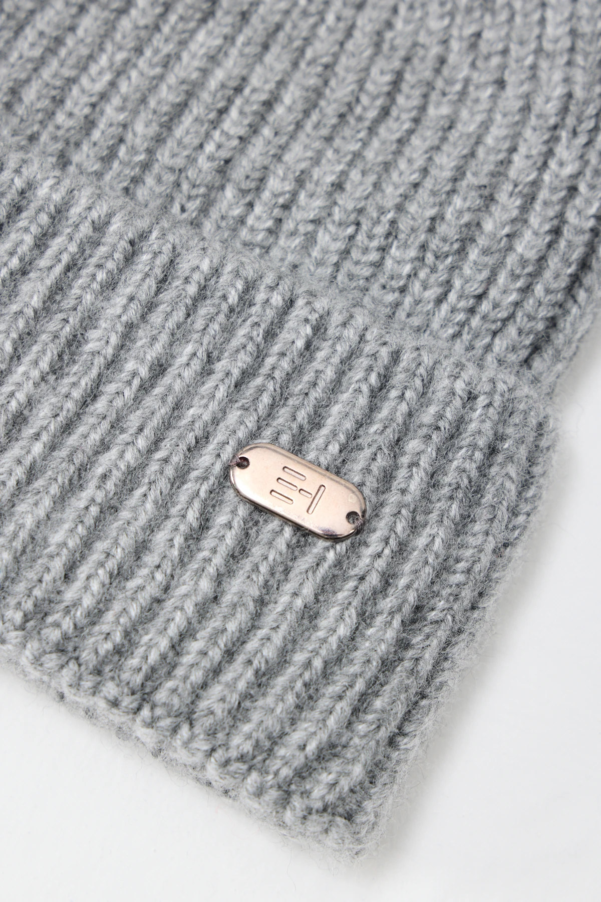 Everhold Signature Rib Örgü Bere - Gri