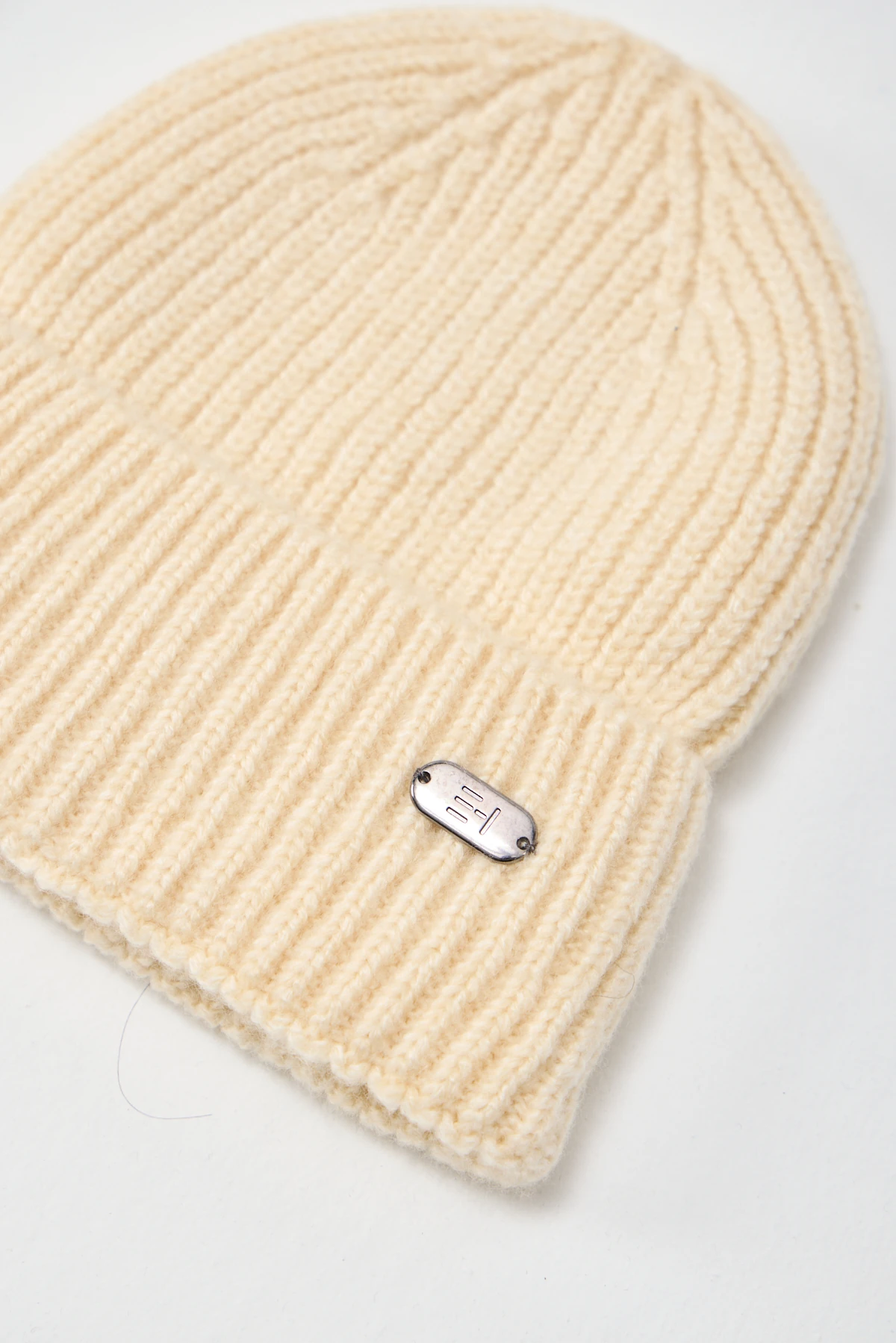 Everhold Signature Rib Örgü Bere - Ekru