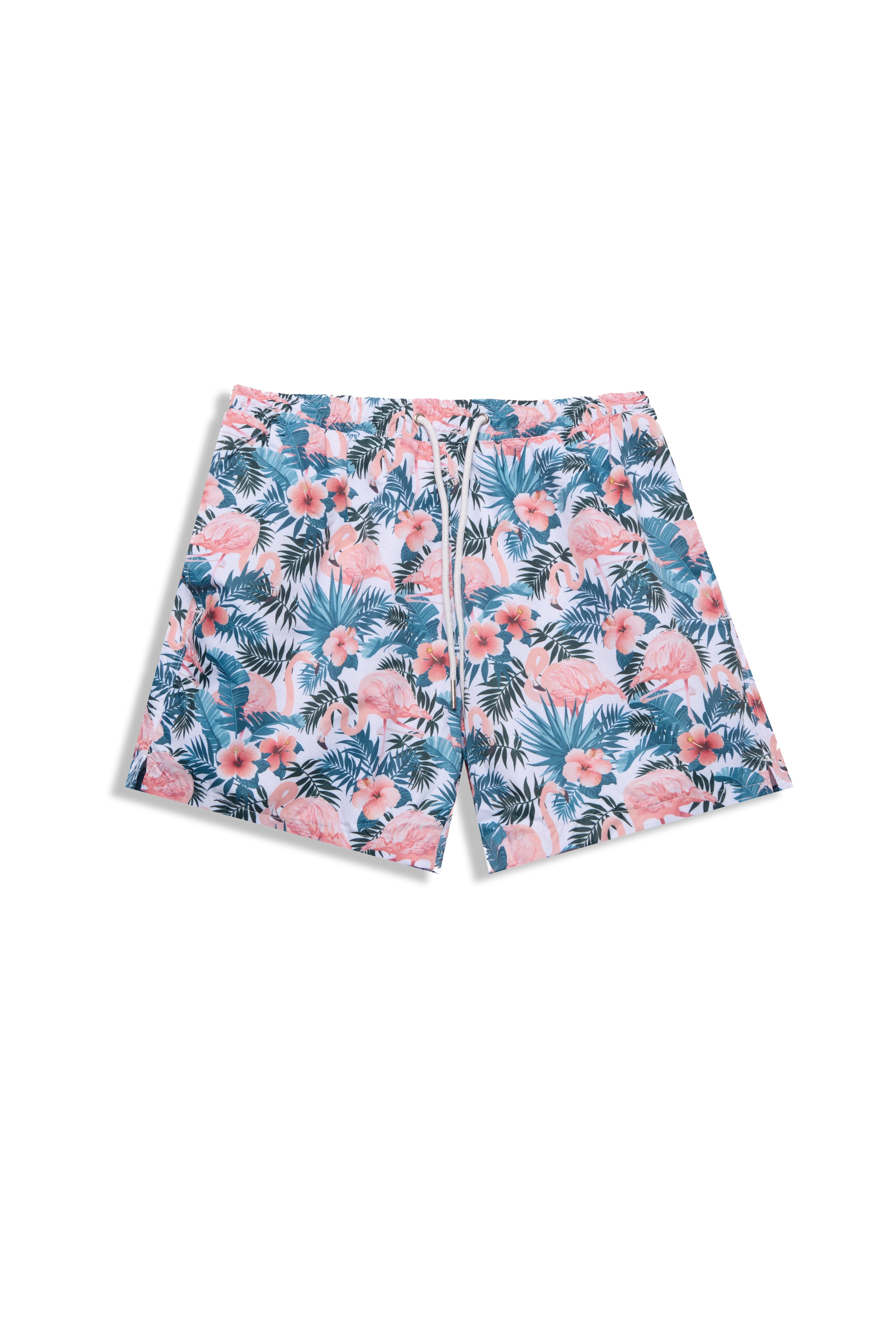 Pink Flamingo Erkek Deniz Şortu