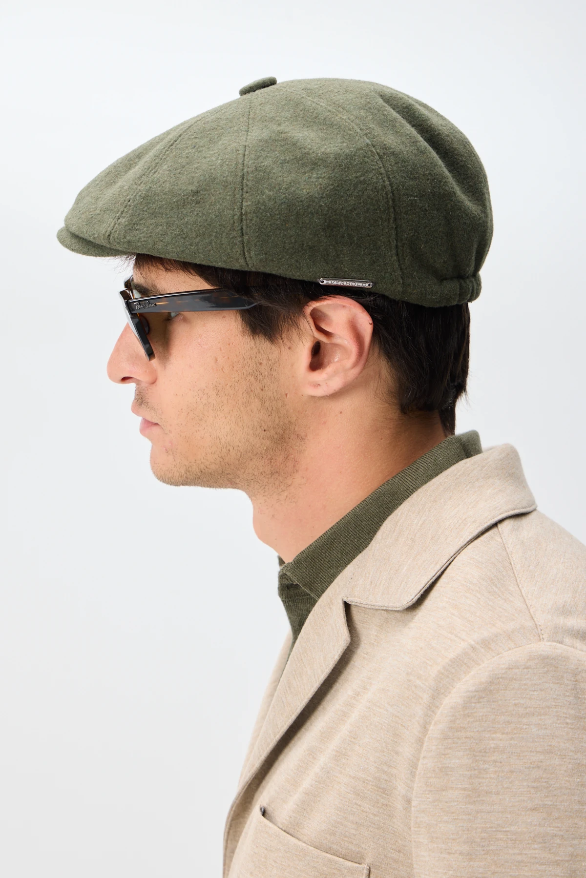 Premium Yün Dokulu Kasket - Haki