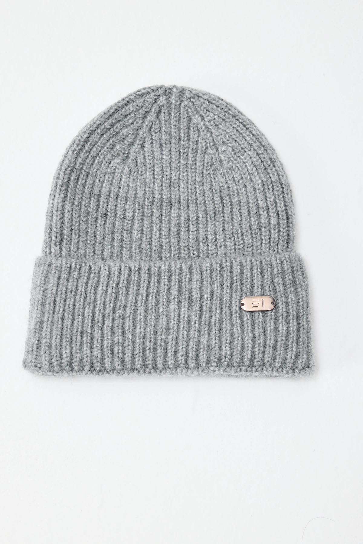 Everhold Signature Rib Örgü Bere - Gri