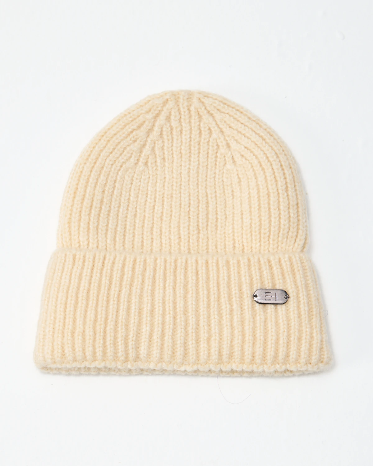 Everhold Signature Rib Örgü Bere - Ekru