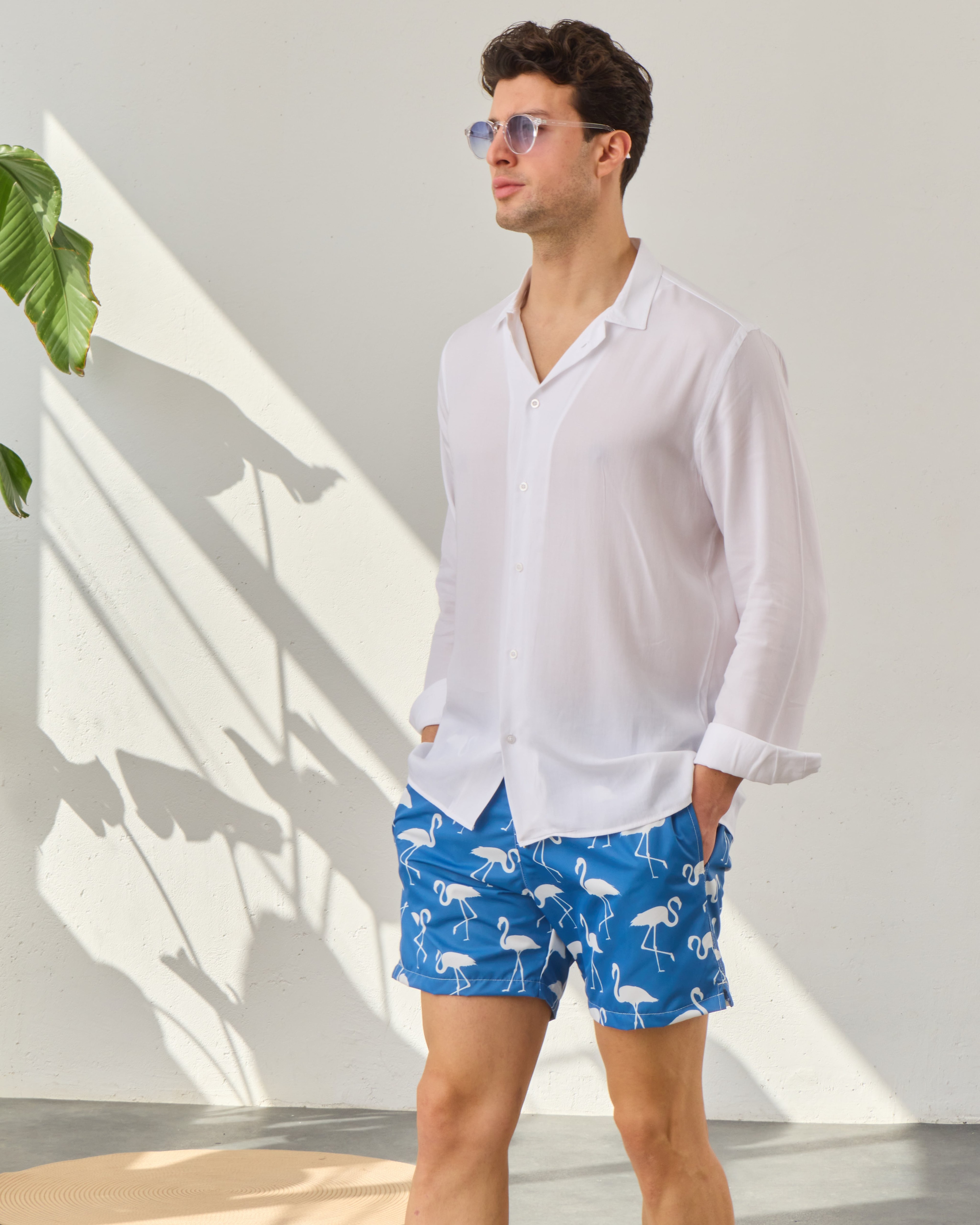 White Flamingo Erkek Deniz Şortu