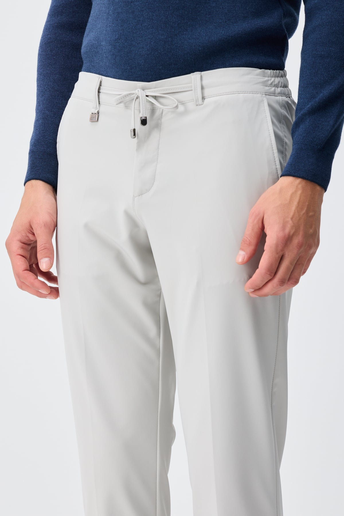 Poliamid Esnek Jogger Pantolon - Taş