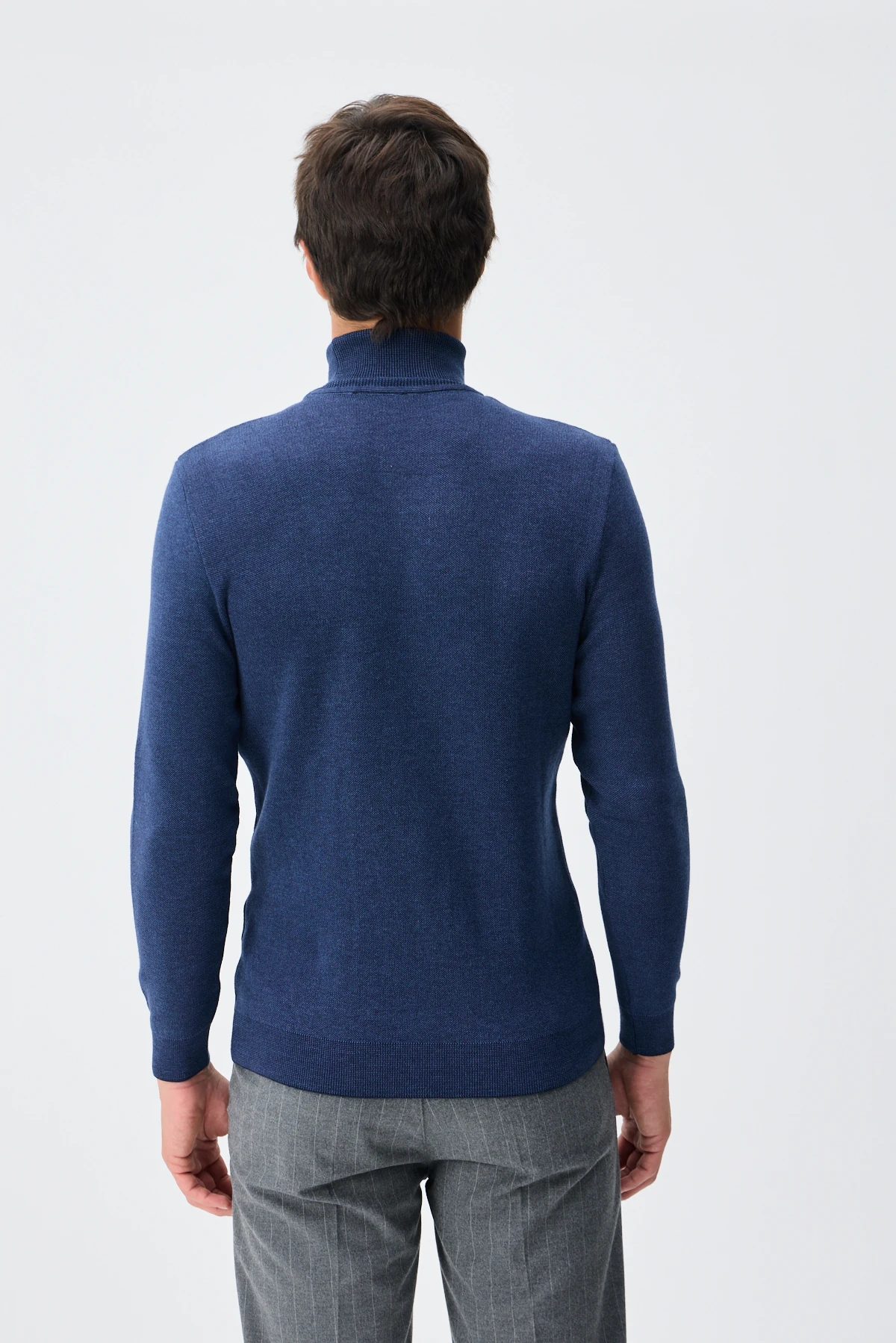 Balıkçı Yaka Triko - K.Lacivert/M.Mavi