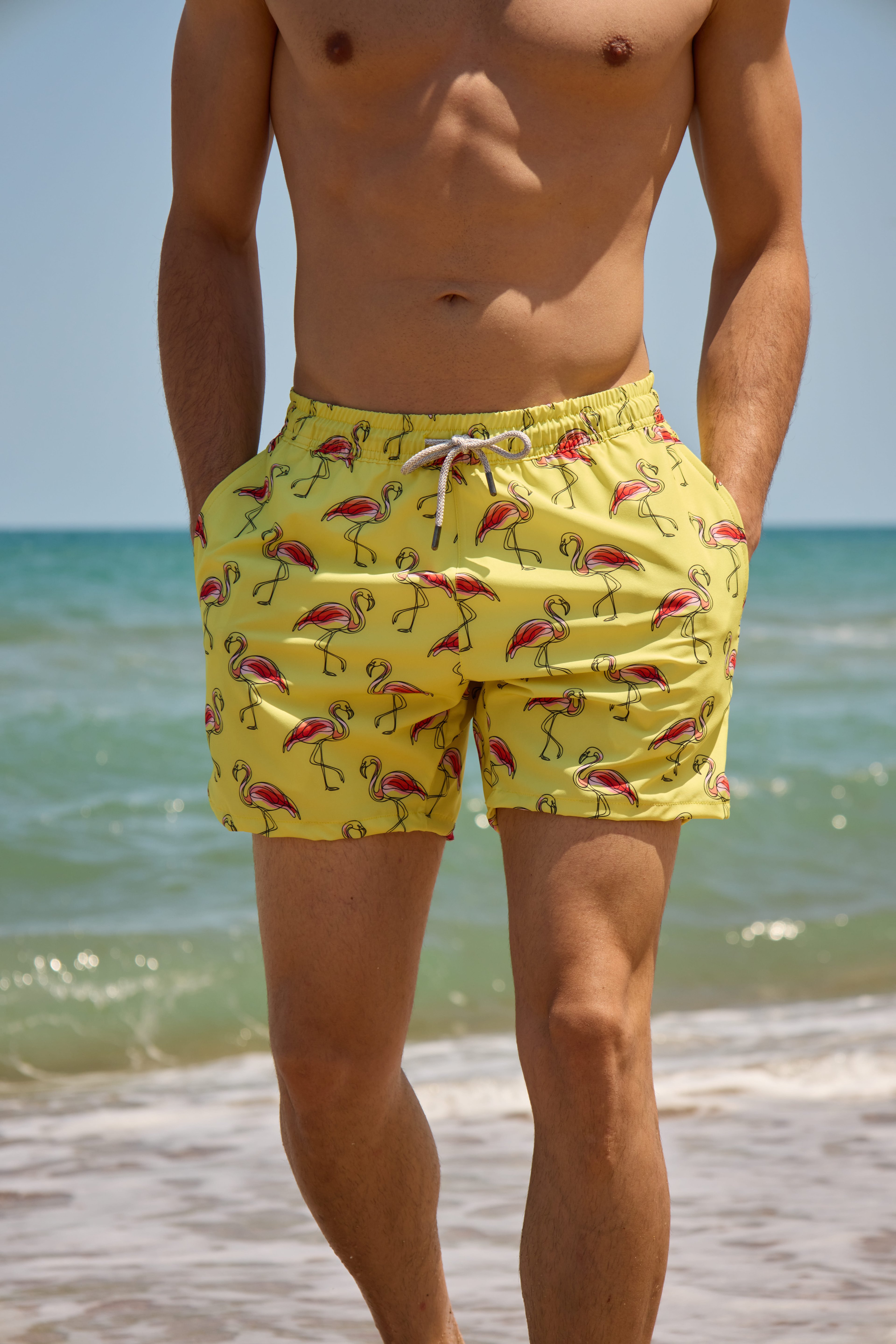 Yellow Flamingo Flex Erkek Deniz Şortu