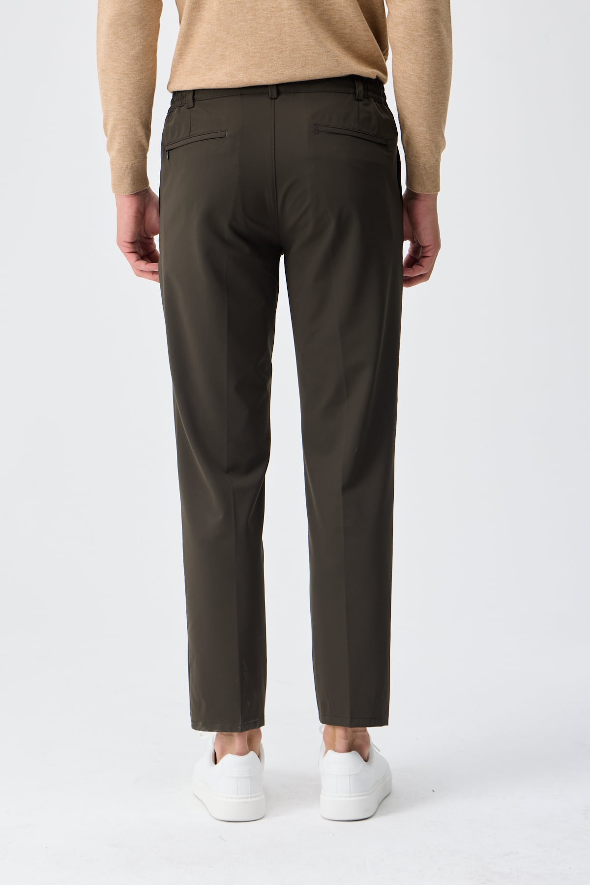 Poliamid Esnek Jogger Pantolon - Haki