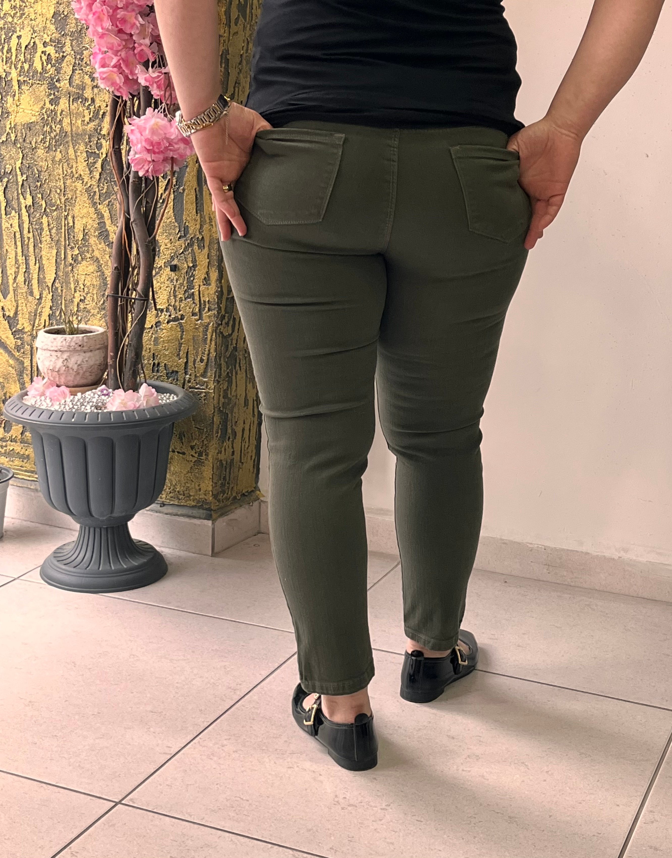Yeşil Jean Pantolon 