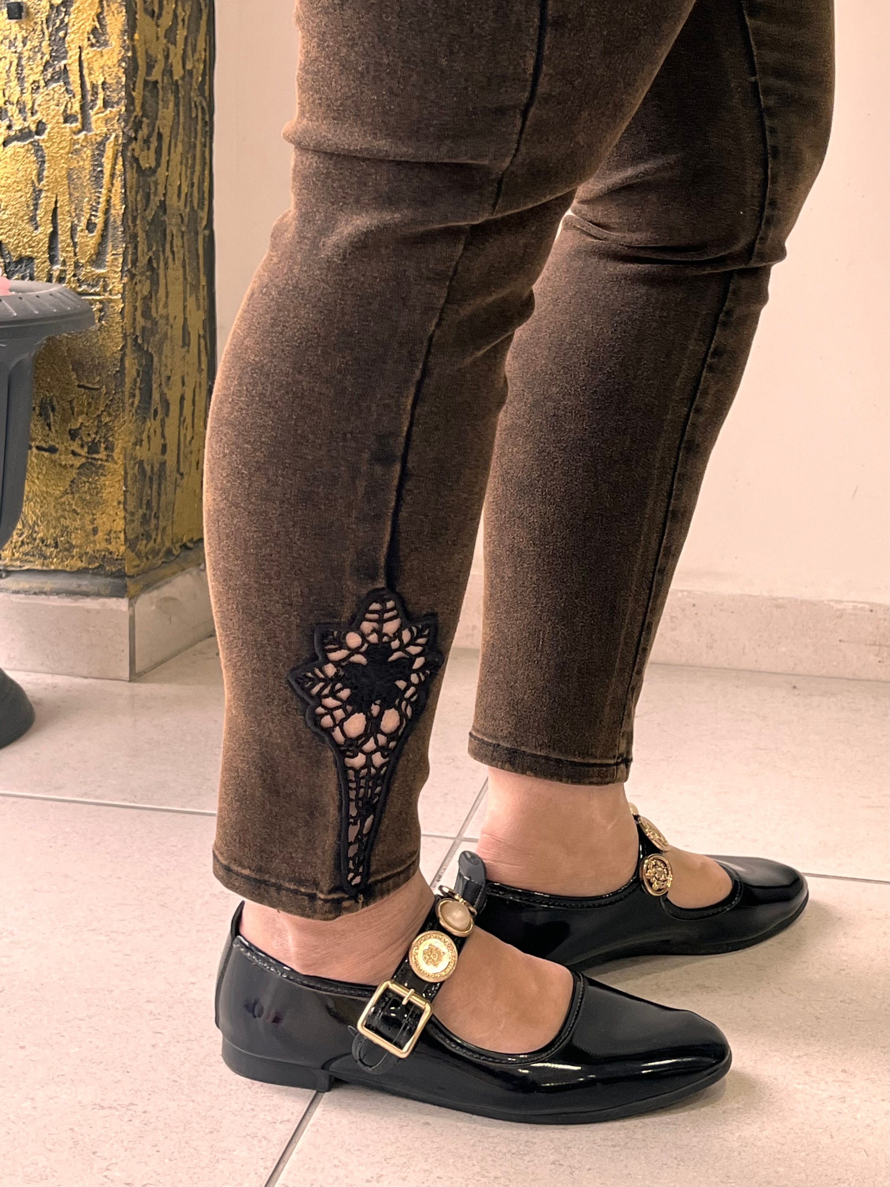 Taş Yıkama Lazer Detaylı Jean Pantolon 