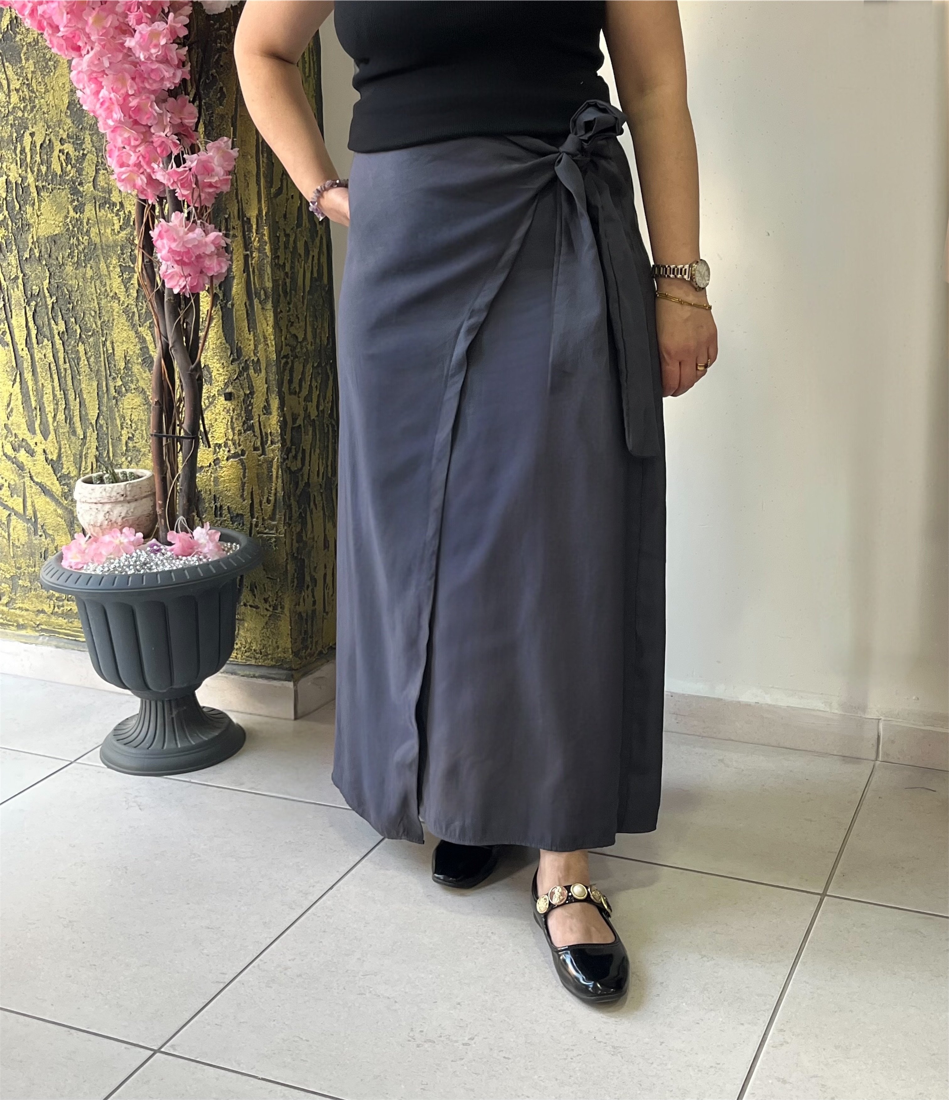 Cotton Bağlama Detaylı Şık Etek 
