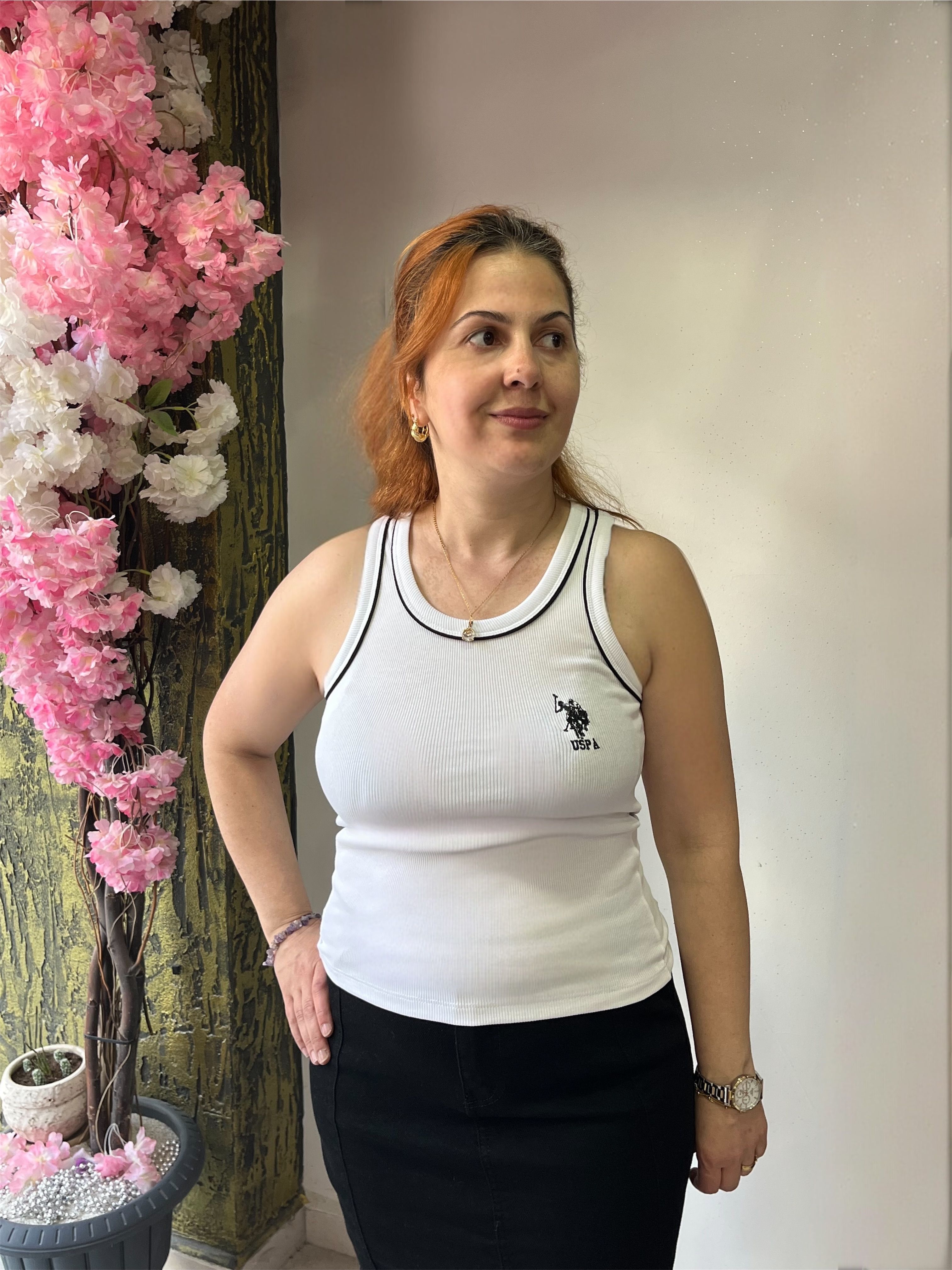 USA Amblemli Askılı Likralı Body