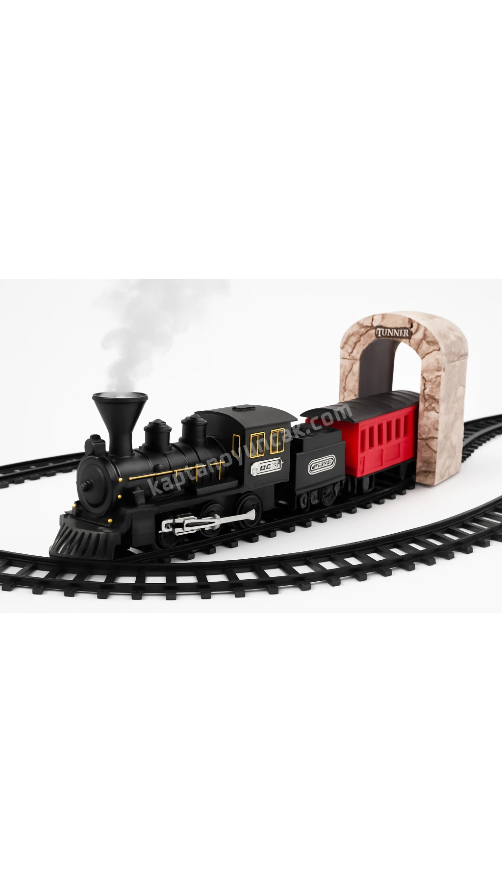 Sesli Işıklı Buharlı Kara Tren Oyun Seti Duman Çıkartan Tren