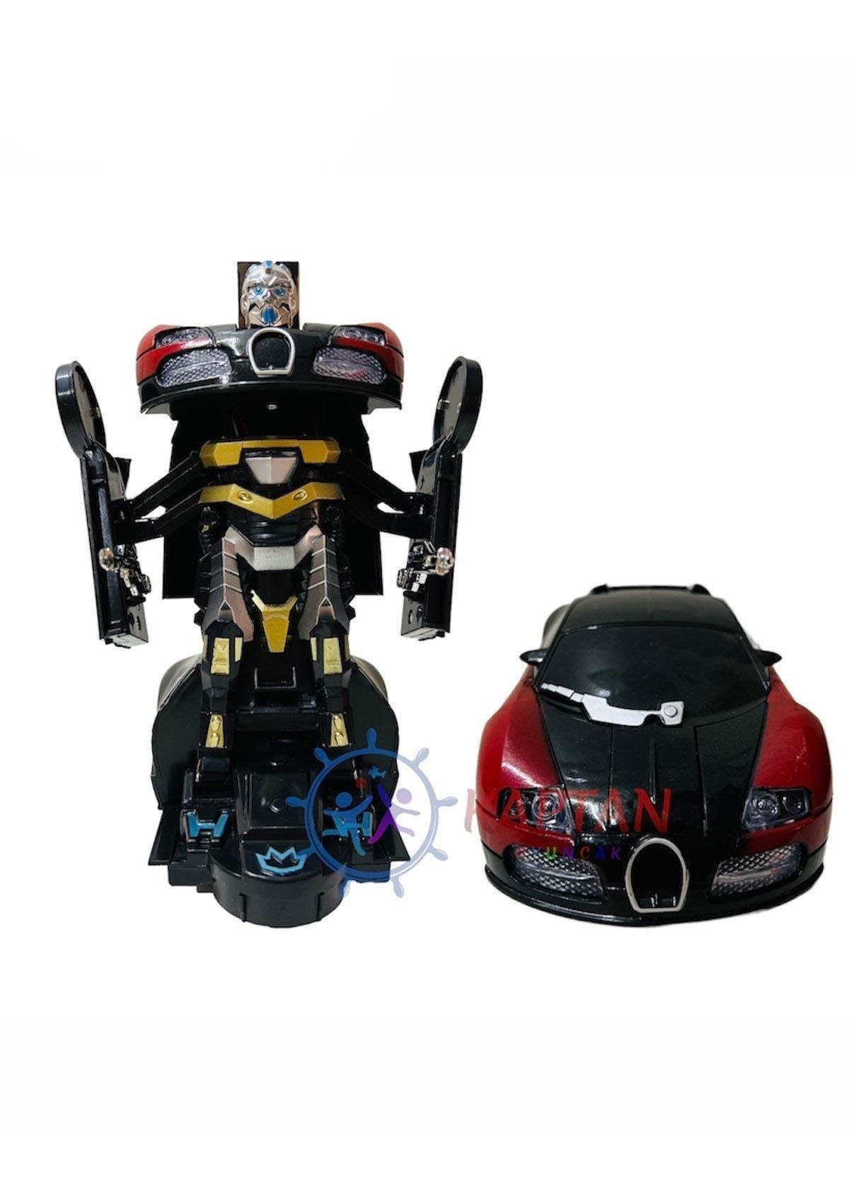 Transformers Robota Dönüşen Pilli Bugatti Oyuncak Araba