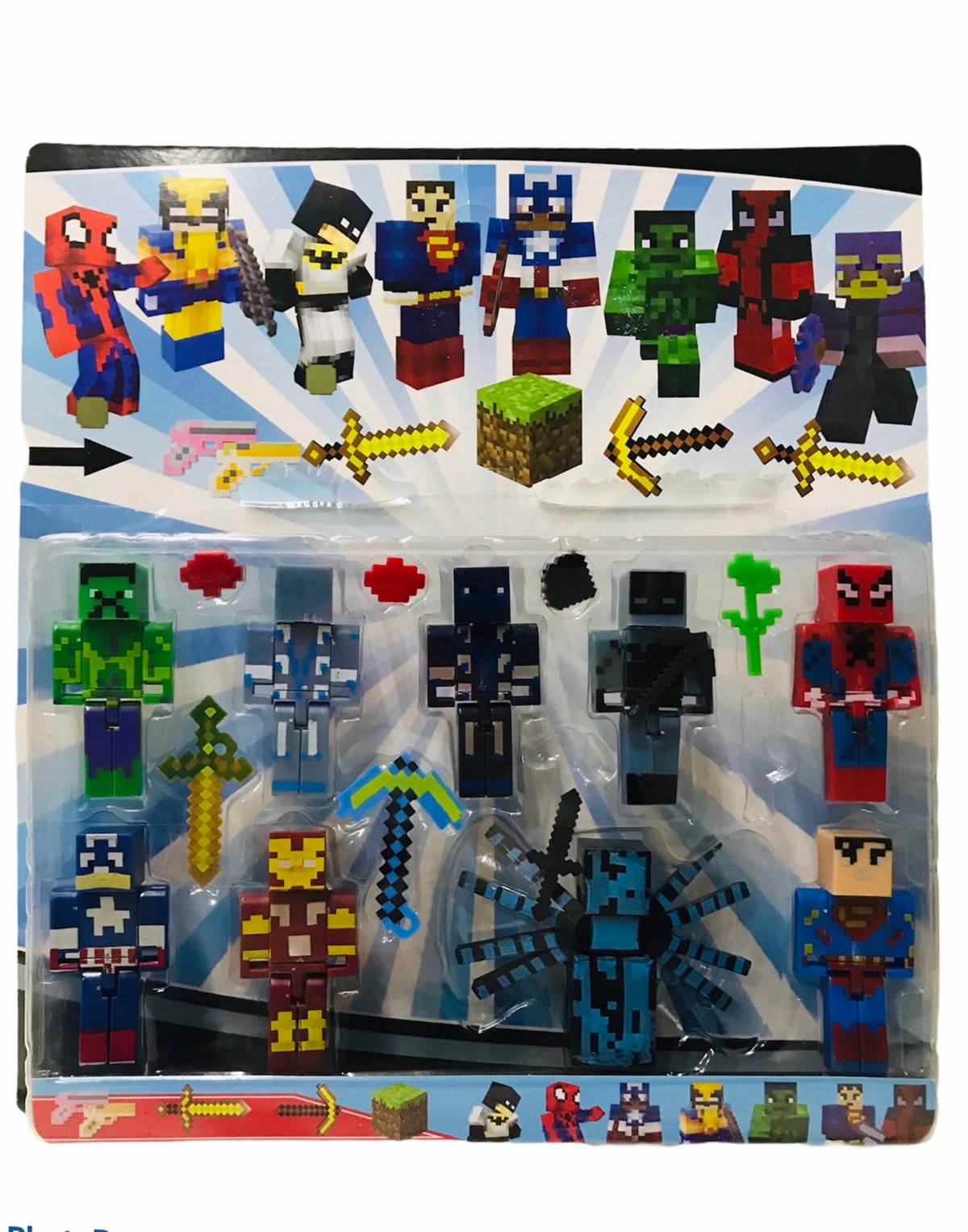 Minecraft Süper Kahramanlar Avengers 9 Figür Oyuncak