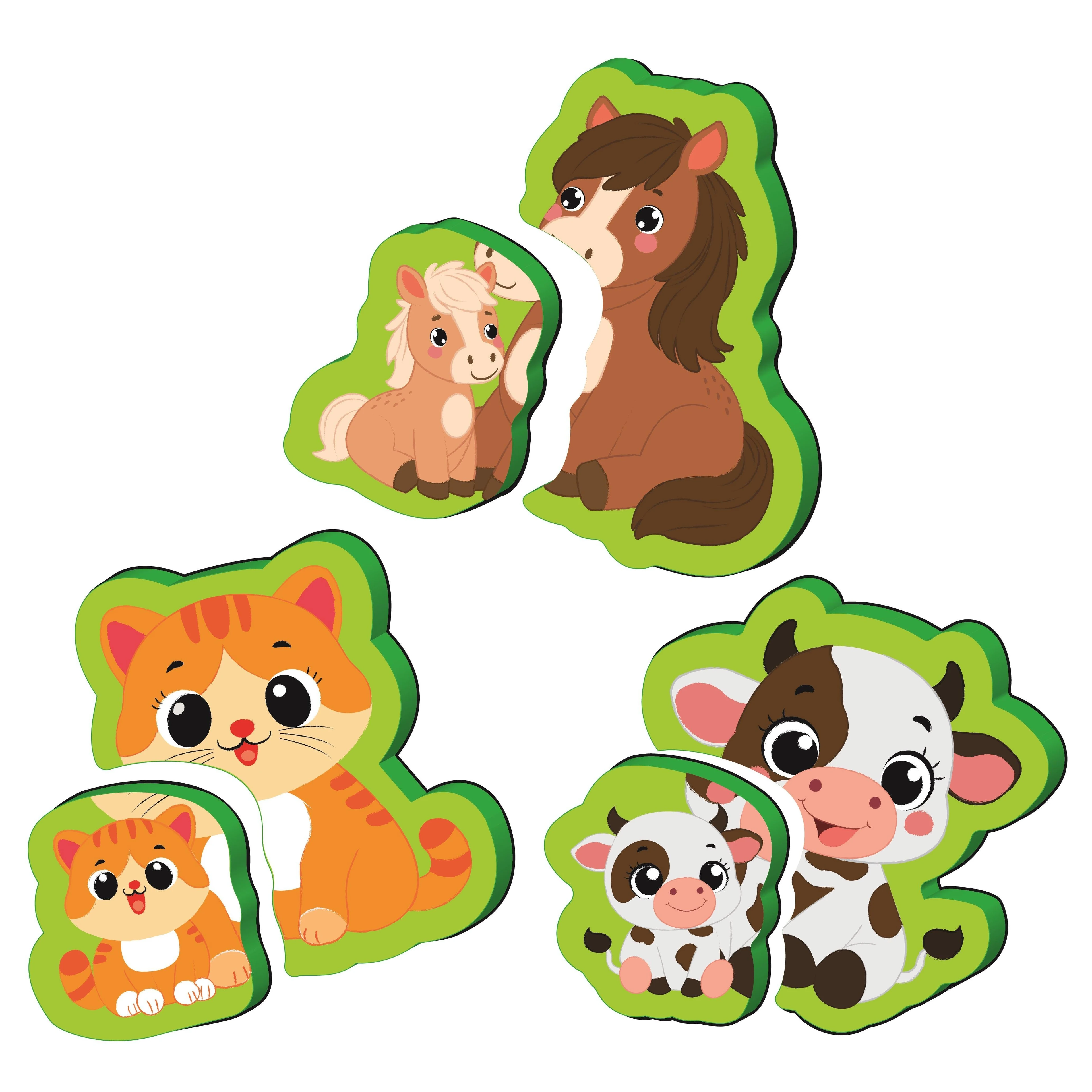 6-16 Ay İlk Pofidik Magnet Puzzle - Çiftlik Hayvanları