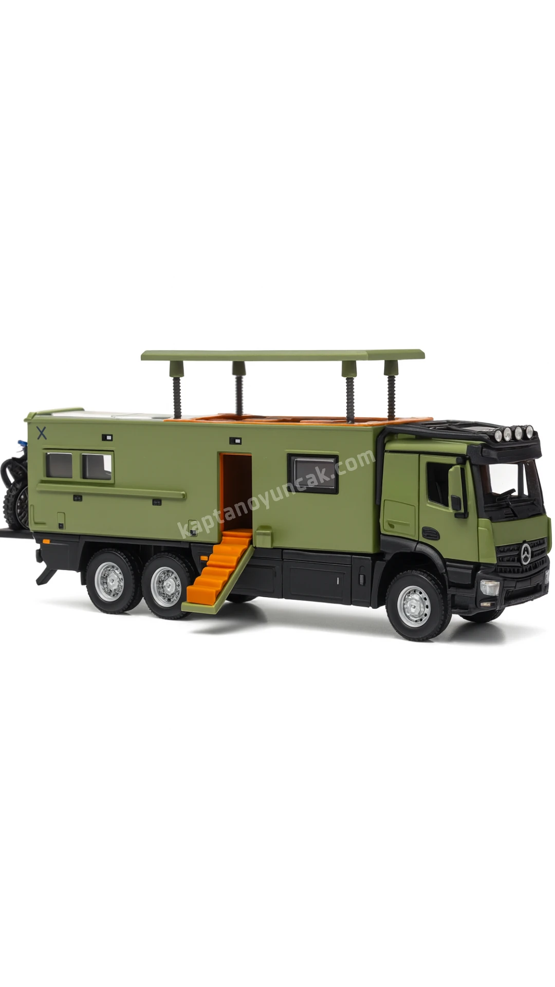 Çek Bırak Sesli Işıklı Metal Model Motorlu Karavan 