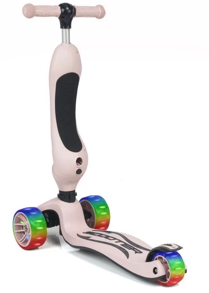 Smart Tekerlekleri Led Işıklı Oturaklı Scooter