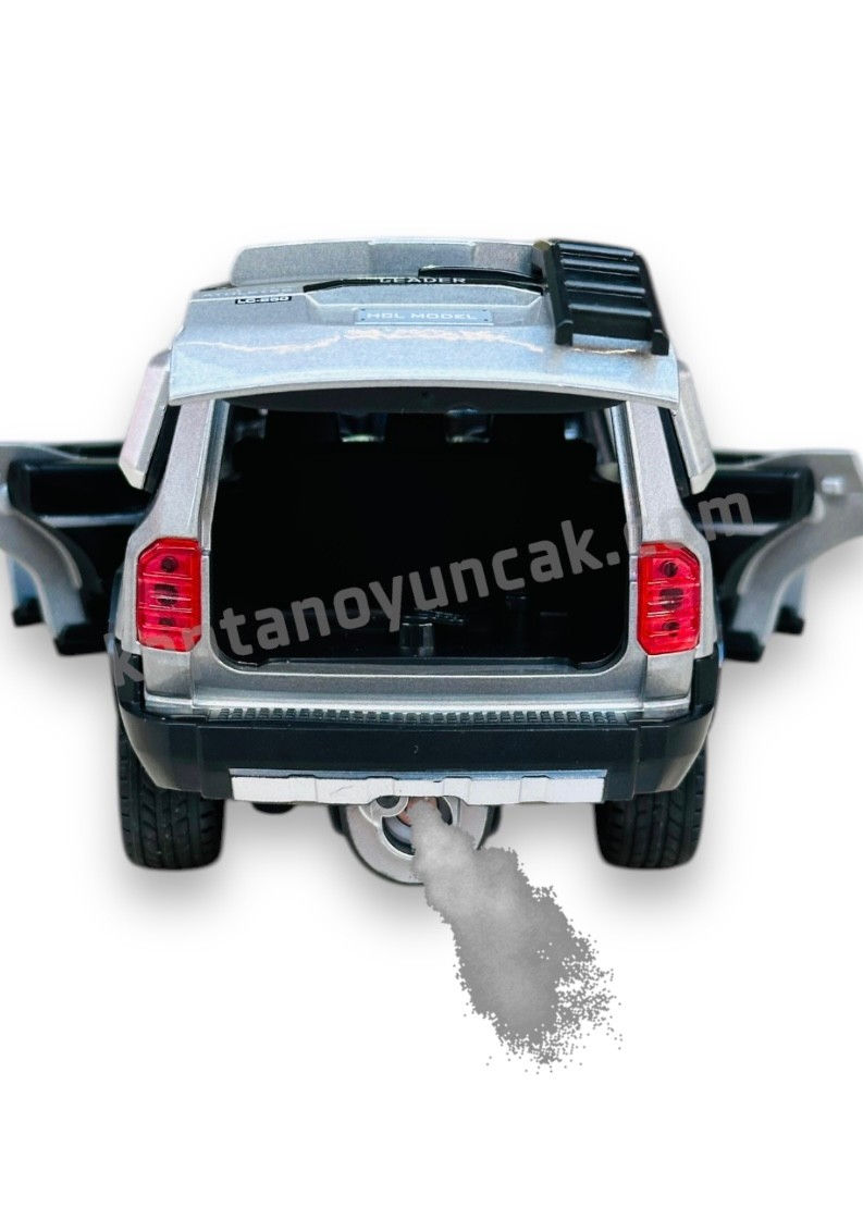 Çek Bırak Sesli ve Işıklı Duman Çıkartan Metal Jeep