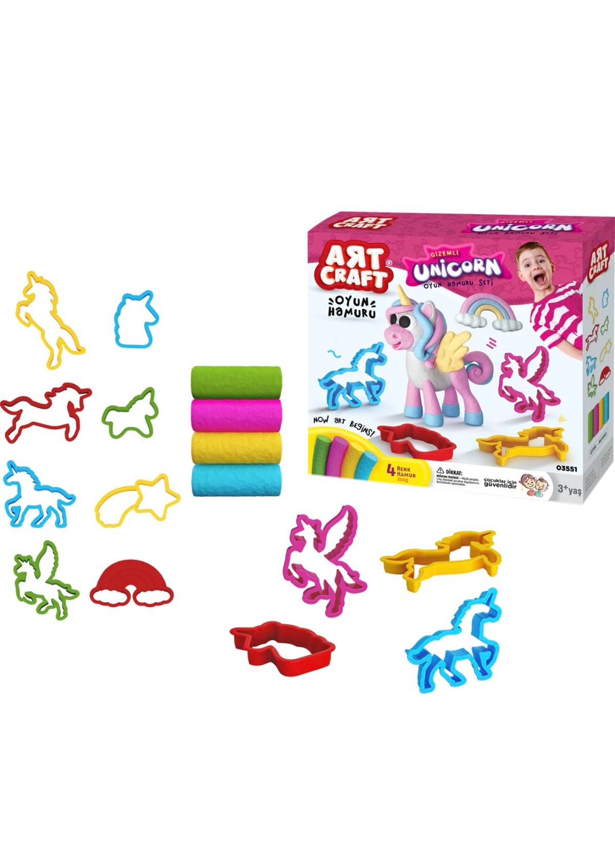 Dede Unicorn Oyun Hamuru Seti Oyuncak