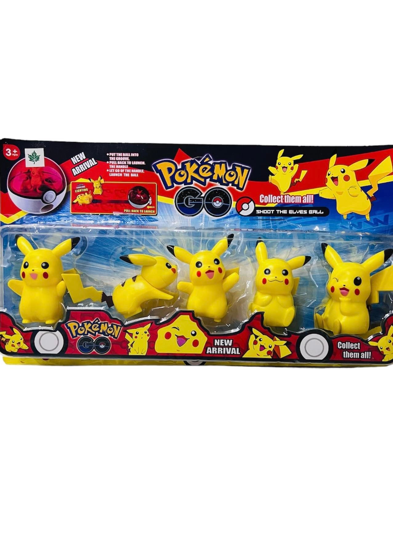 Pokemon Pikachu 5'li Figür Oyuncak Seti