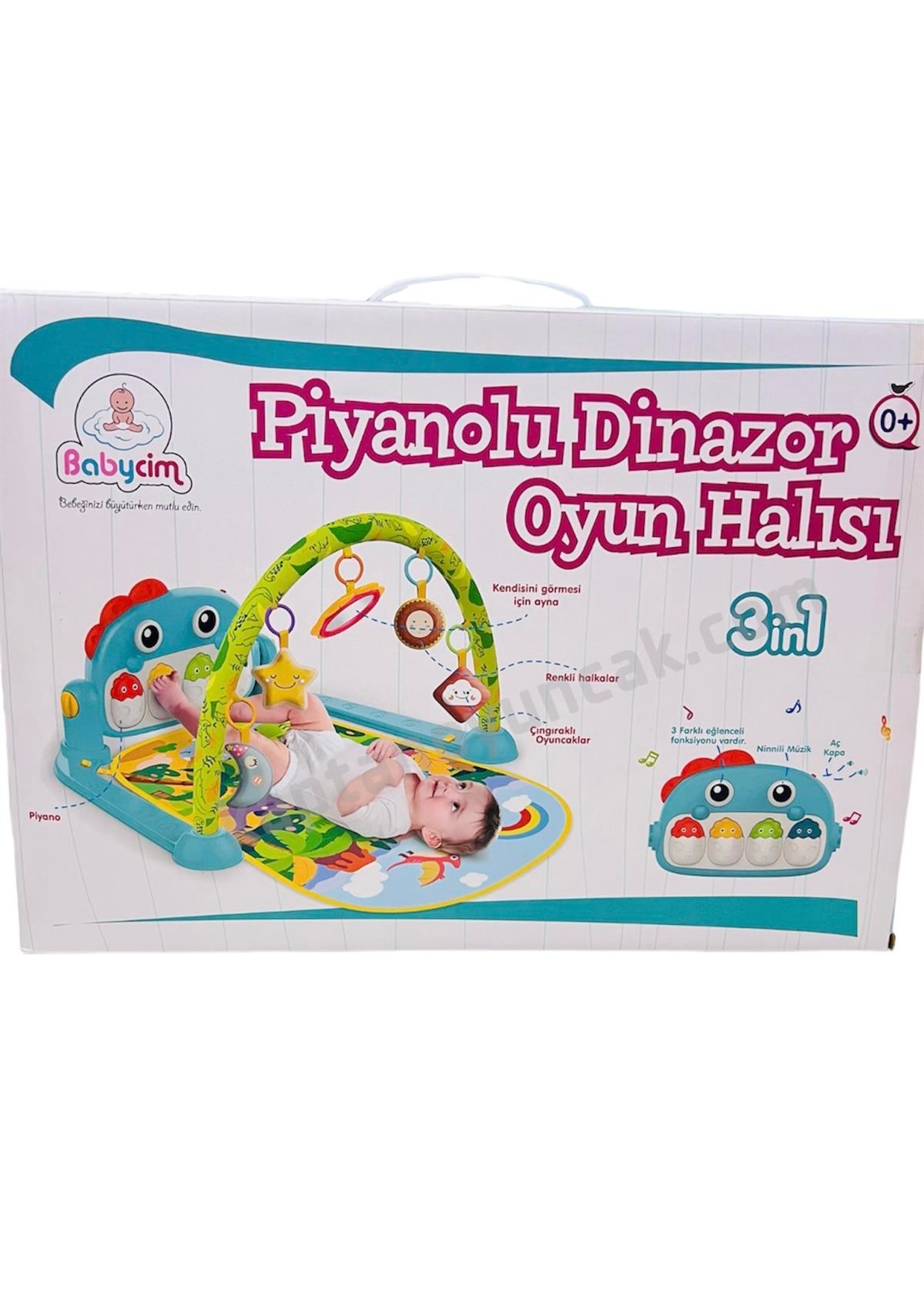 Babycim Eğitici Piyanolu Dinazor Oyun Halısı