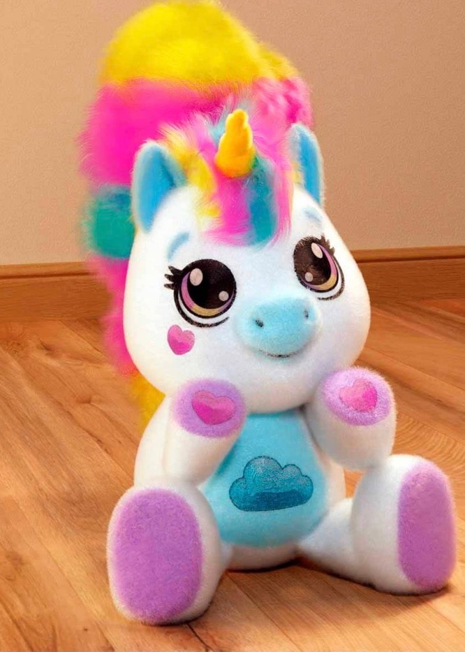 Lily Sesli ve Işıklı Peluş Unicorn 