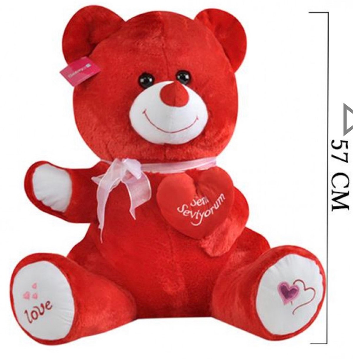 Selay Kalpli Peluş Ayı 57 Cm