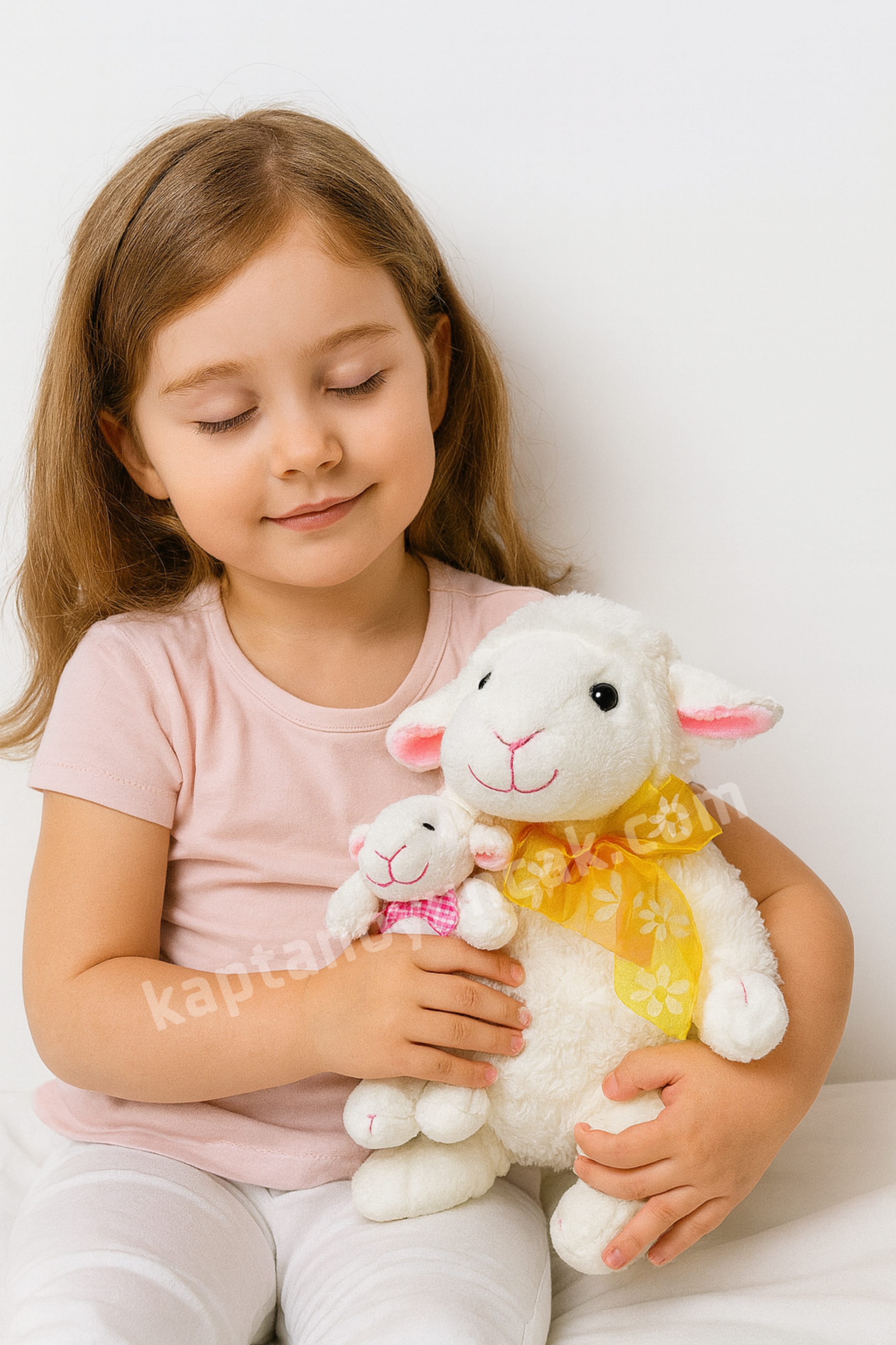 Yavrulu Türkçe Masal Anlatan Peluş Kuzu