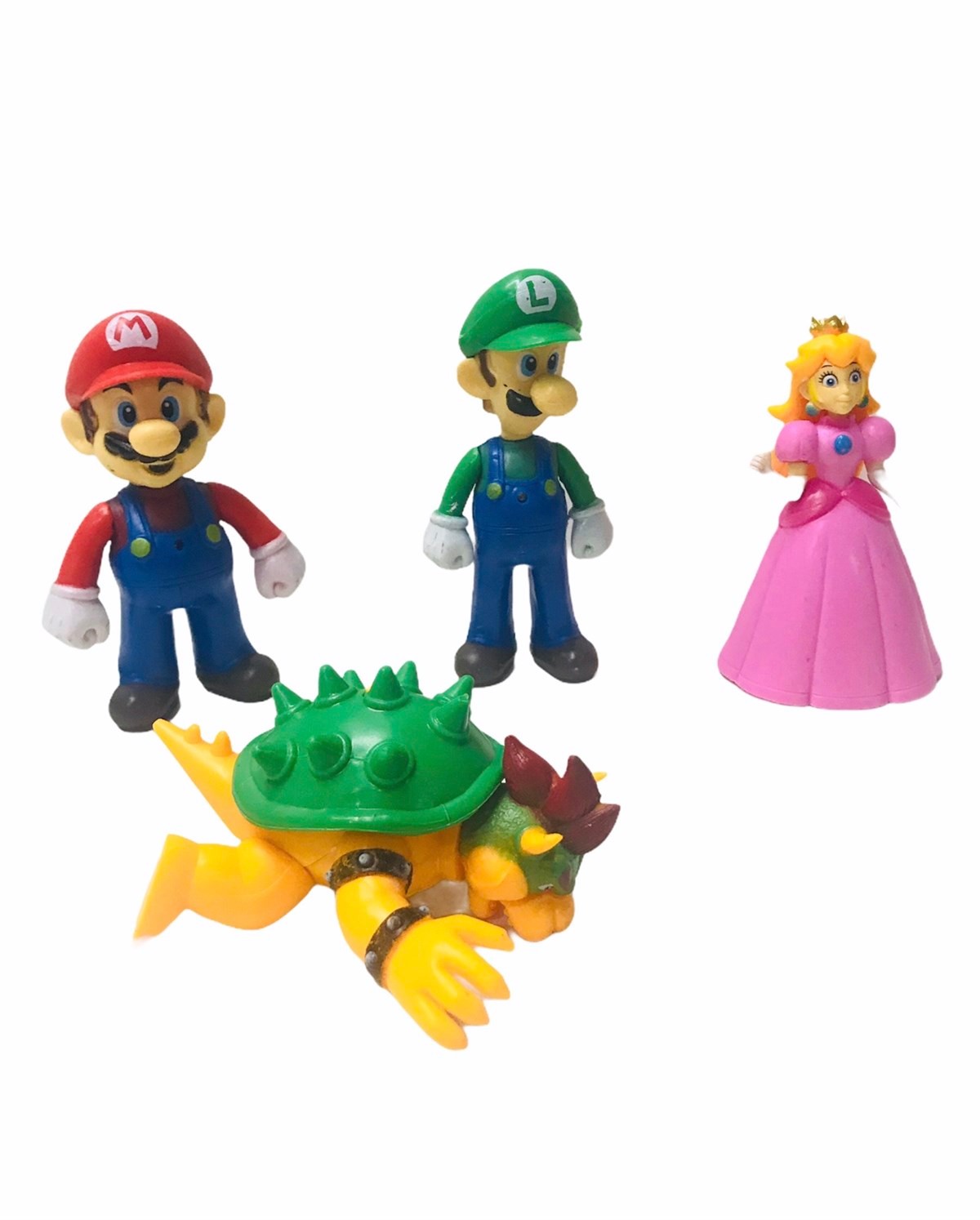 Süper Mario 4lü Işıklı Oyuncak Figürler - Süper Mario Işıklı Et Dolu Figürler