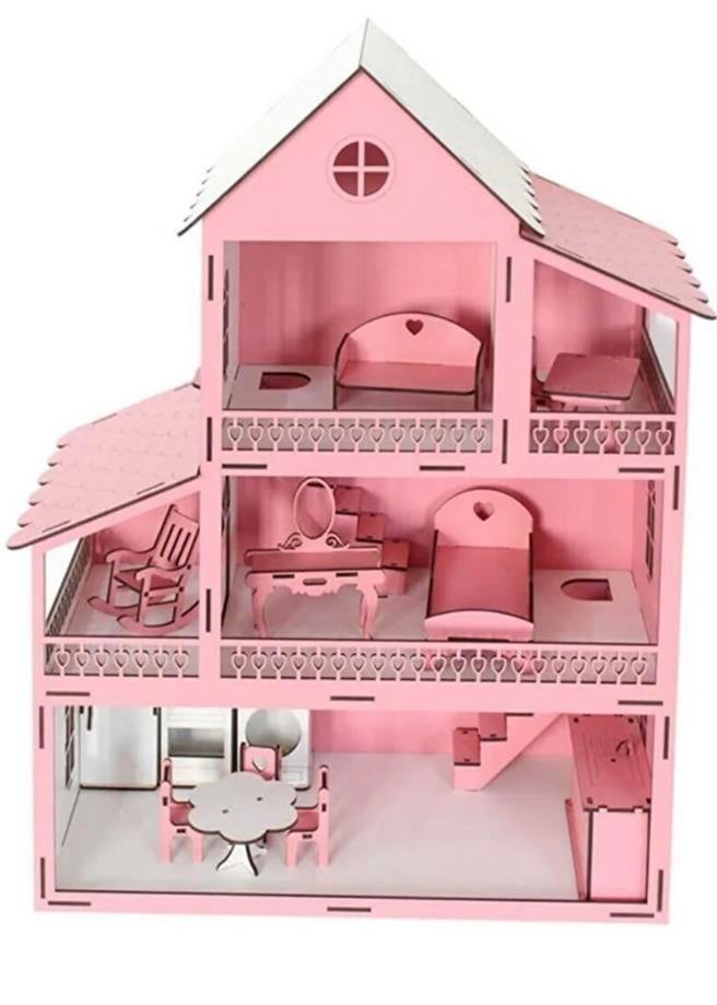 Okutan Hobi 3 Katlı Eşyalı Ahşap Ev