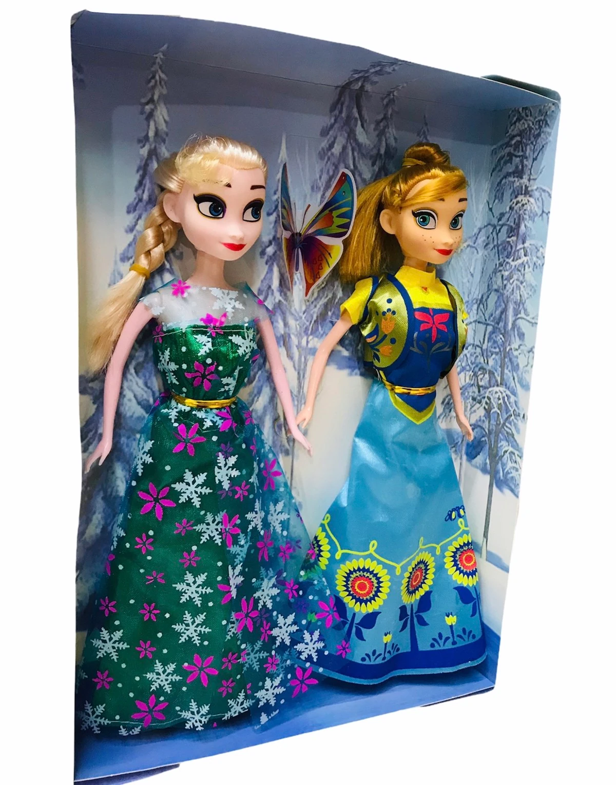 Frozen Elsa Anna 2 li Oyuncak Bebekler