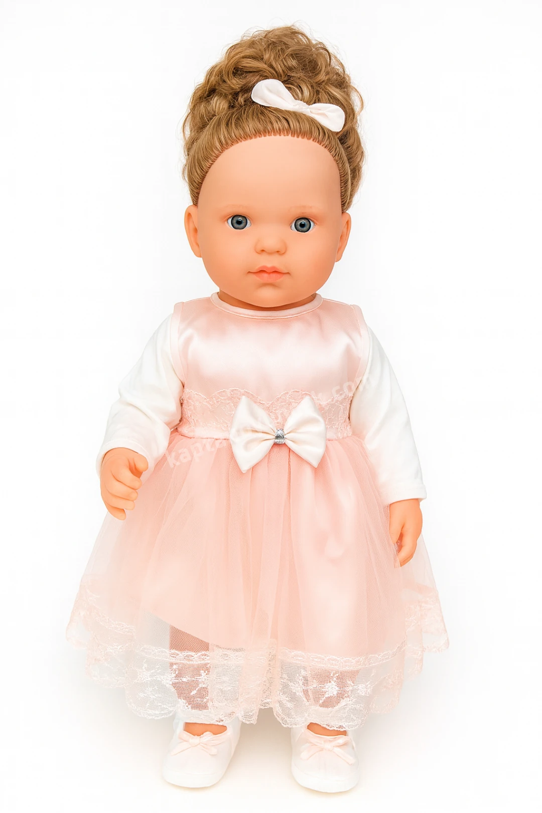 Özel Kıyafetli Türkçe Konuşan Sesli Azra Bebek 60 Cm Kahverengi Saçlı