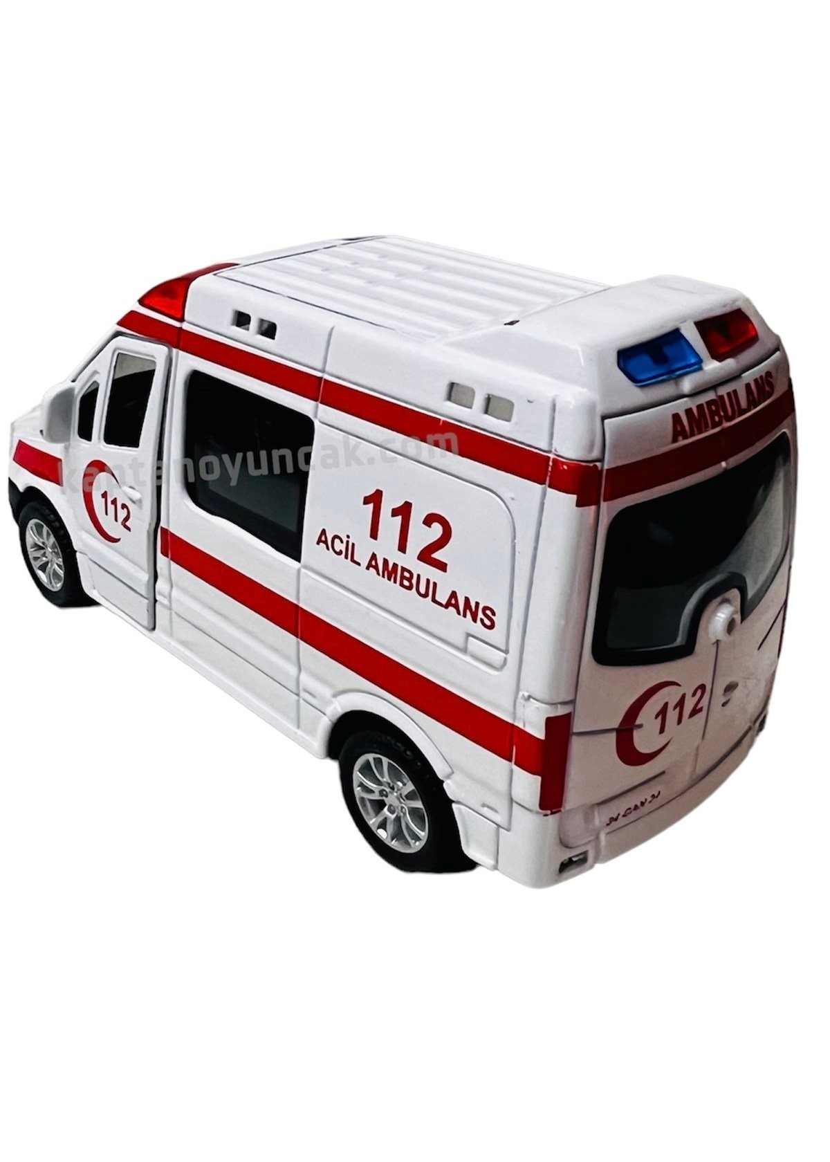 Can Sesli Çek Bırak Metal Ambulans Araba